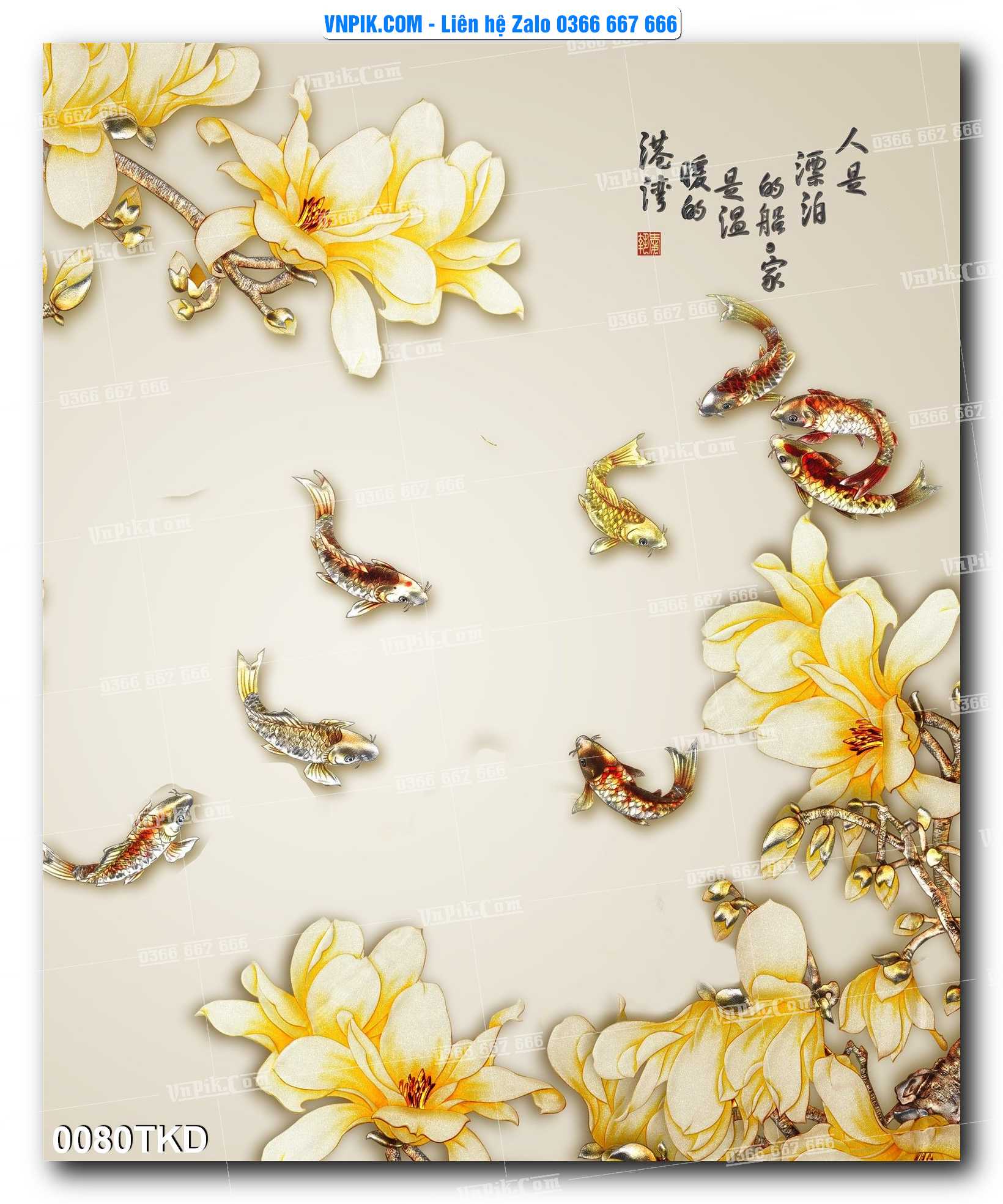 Tranh Khổ Dọc – Tranh Thác Nước – Tranh Phong Cảnh Đẹp – Tranh Treo Tường – Mã file 0080TKD