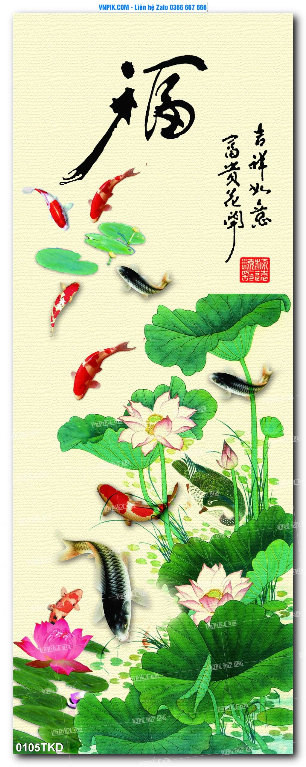 Tranh Khổ Dọc – Tranh Thác Nước – Tranh Phong Cảnh Đẹp – Tranh Treo Tường – Mã file 0105TKD