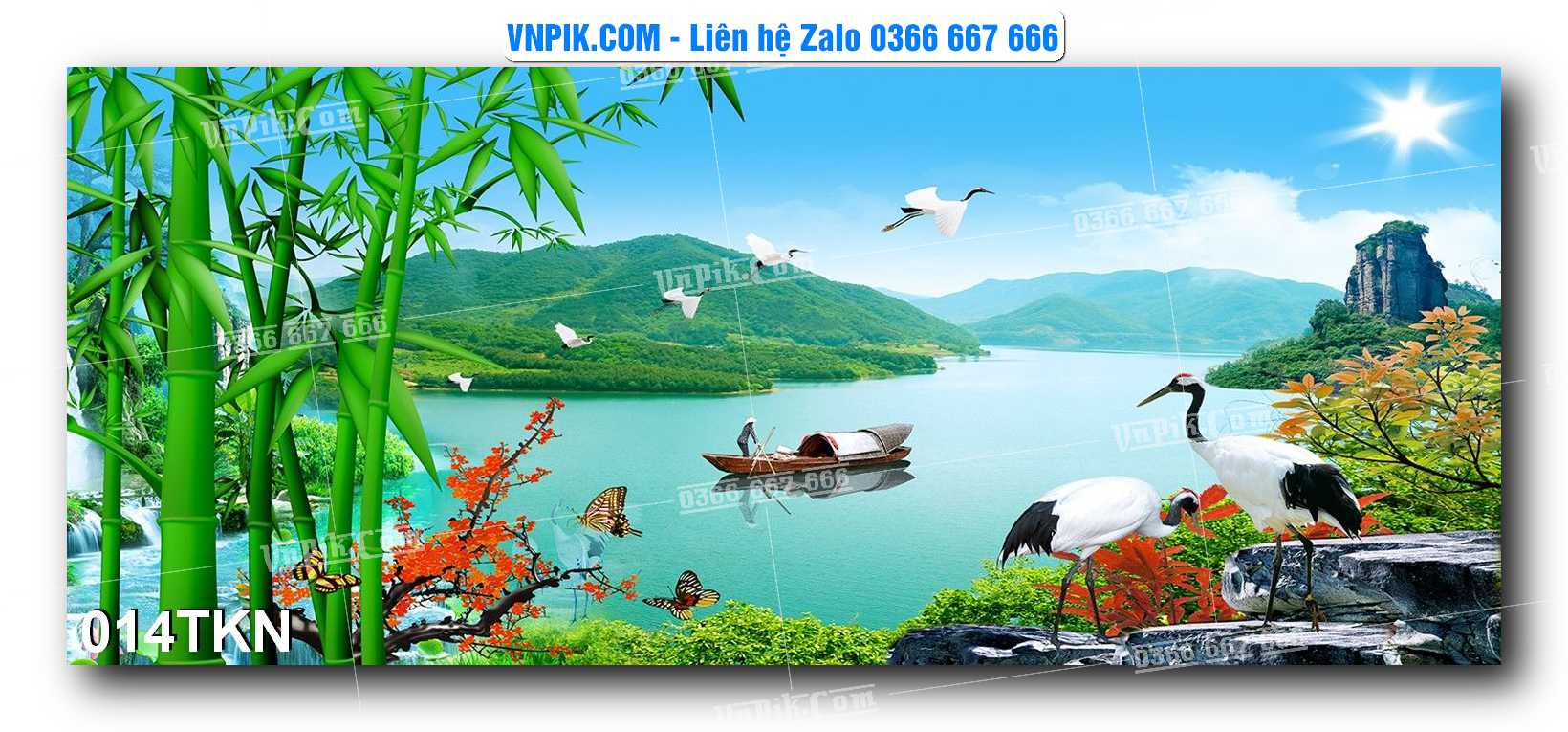 File PSD Vector Tranh Khổ Ngang – Tranh Thác Nước – Tranh Phong Cảnh Đẹp – Mã file 014TKN