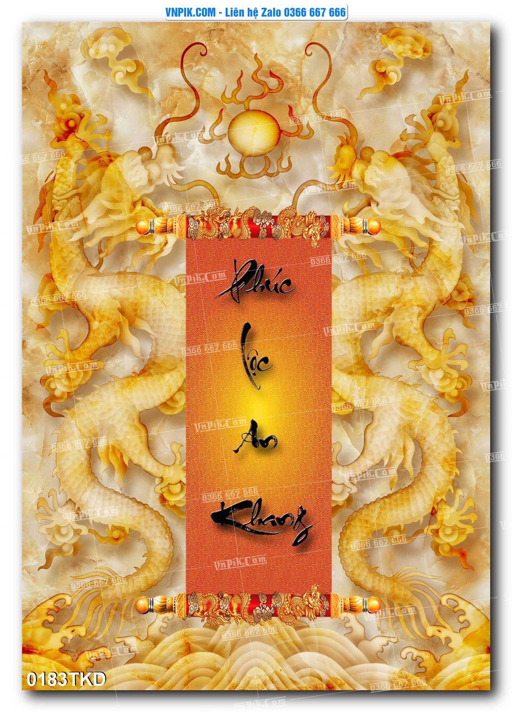 Tranh Khổ Dọc – Tranh Thác Nước – Tranh Phong Cảnh Đẹp – Tranh Treo Tường – Mã file 0183TKD