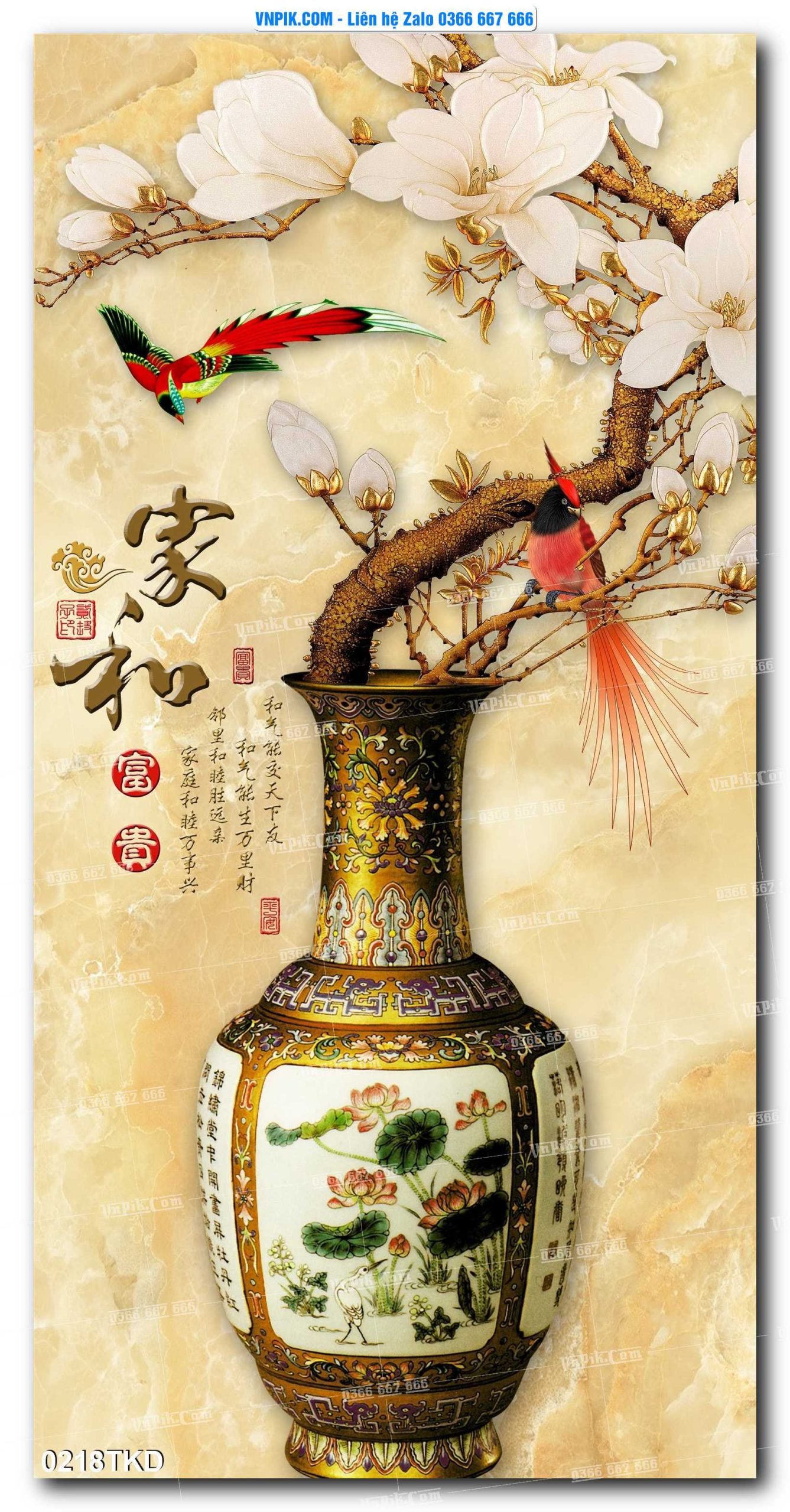 Tranh Khổ Dọc – Tranh Thác Nước – Tranh Phong Cảnh Đẹp – Tranh Treo Tường – Mã file 0218TKD