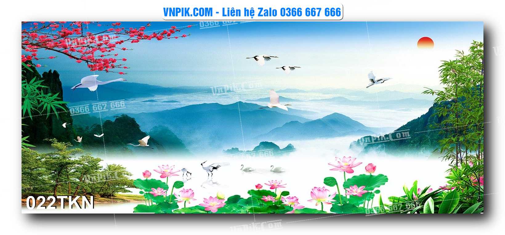 File PSD Vector Tranh Khổ Ngang – Tranh Thác Nước – Tranh Phong Cảnh Đẹp – Mã file 022TKN