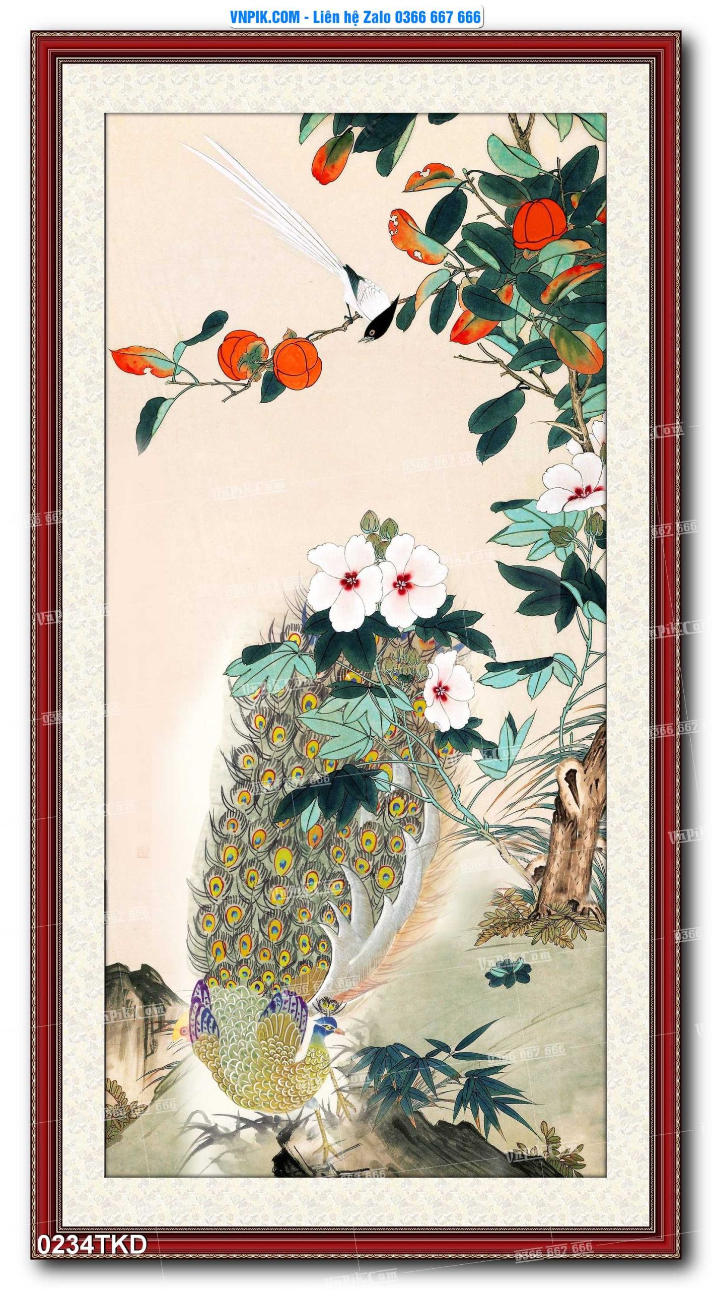Tranh Khổ Dọc – Tranh Thác Nước – Tranh Phong Cảnh Đẹp – Tranh Treo Tường – Mã file 0234TKD