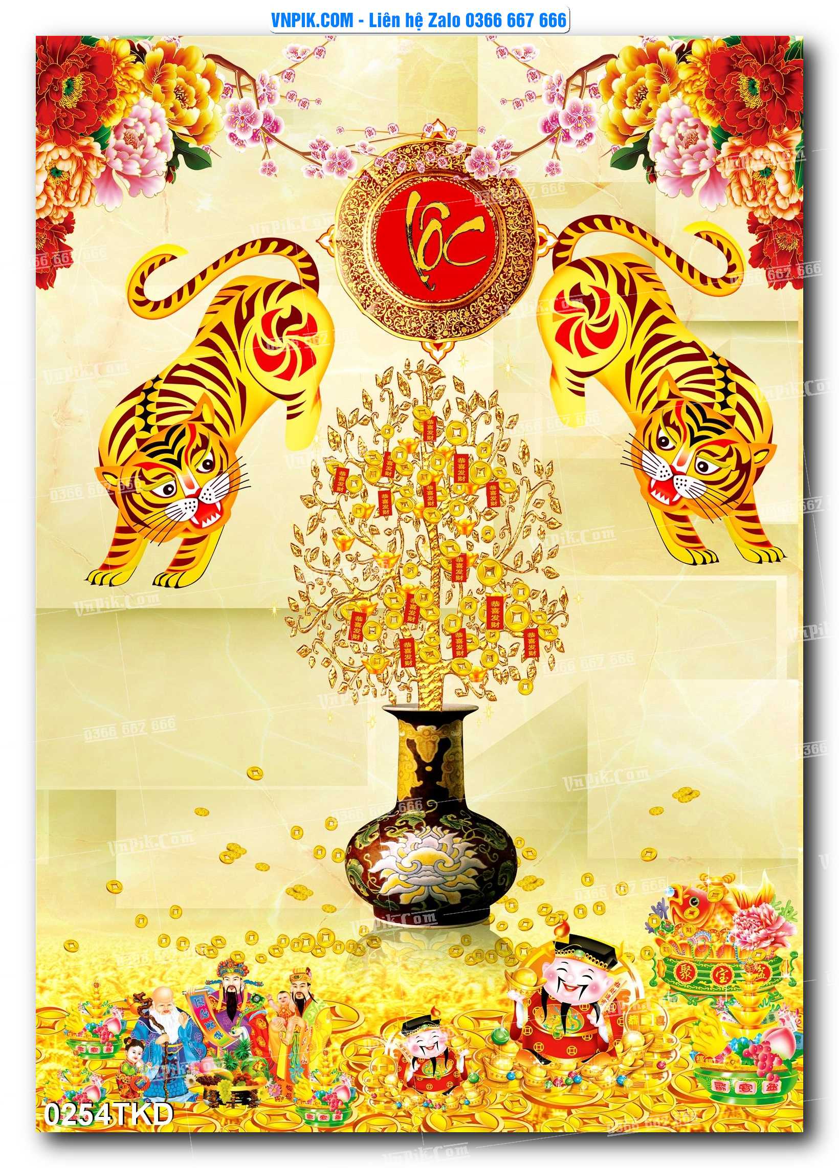Tranh Khổ Dọc – Tranh Thác Nước – Tranh Phong Cảnh Đẹp – Tranh Treo Tường – Mã file 0254TKD