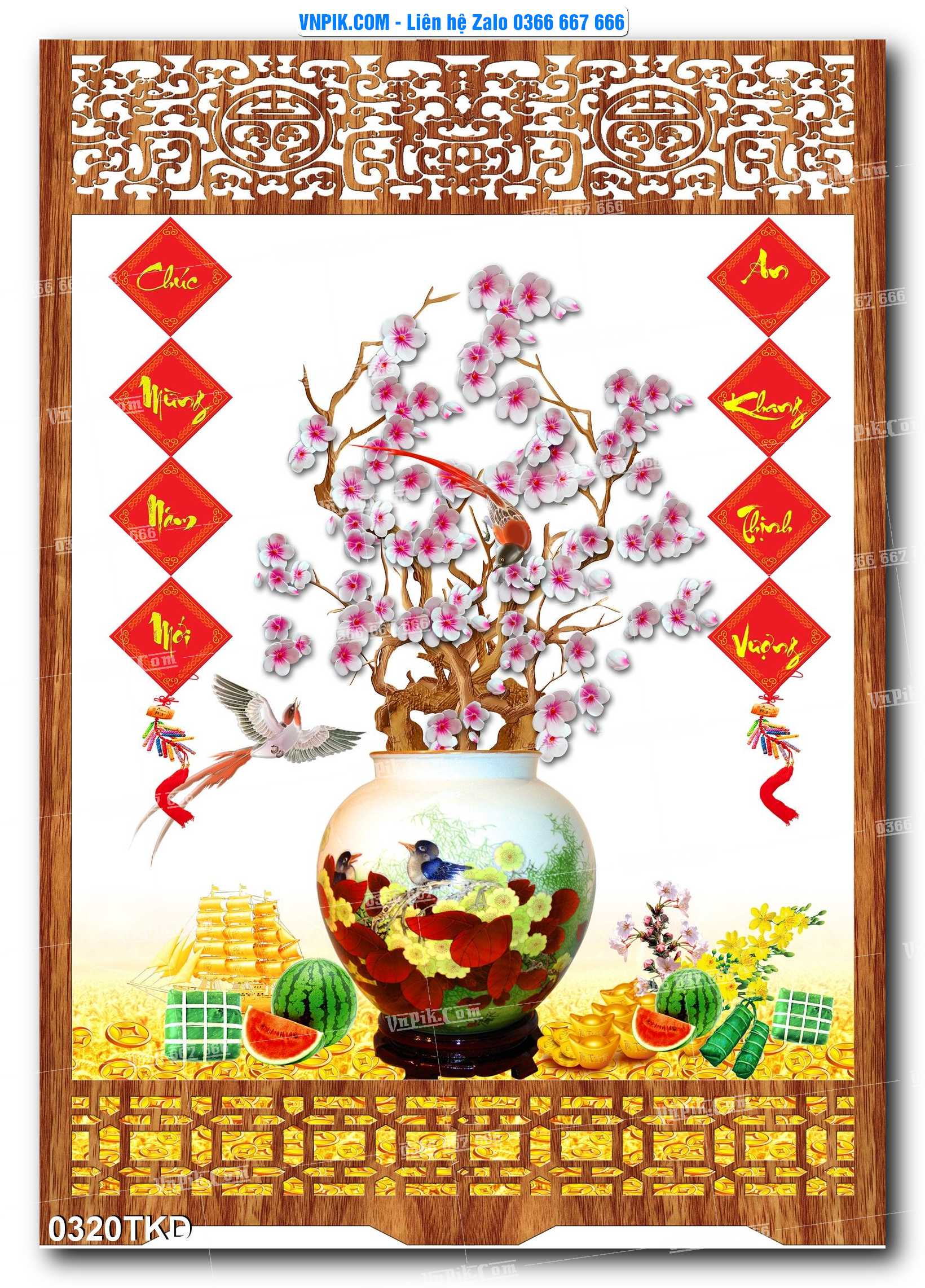 Tranh Khổ Dọc – Tranh Thác Nước – Tranh Phong Cảnh Đẹp – Tranh Treo Tường – Mã file 0320TKD