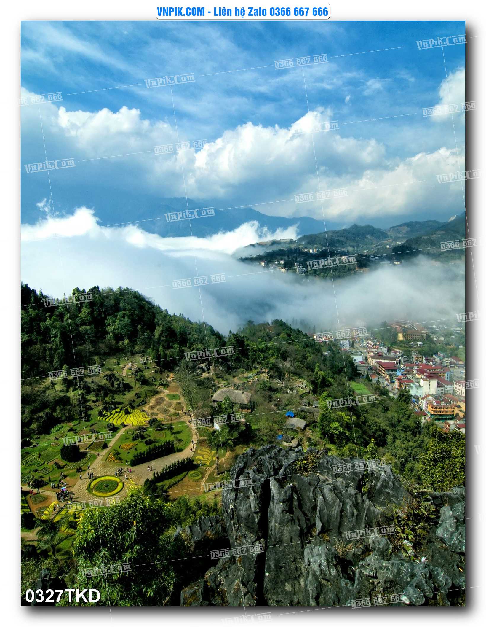 Tranh Khổ Dọc – Tranh Thác Nước – Tranh Phong Cảnh Đẹp – Tranh Treo Tường – Mã file 0327TKD