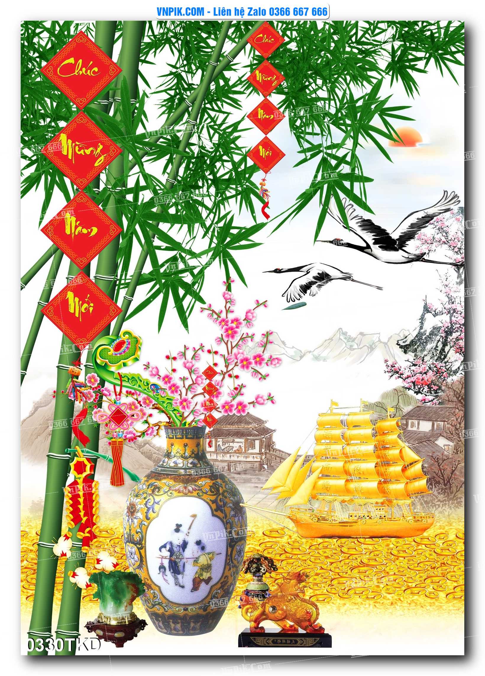 Tranh Khổ Dọc – Tranh Thác Nước – Tranh Phong Cảnh Đẹp – Tranh Treo Tường – Mã file 0330TKD