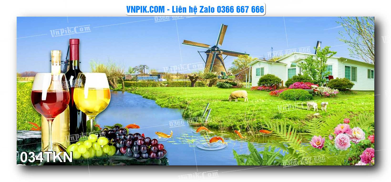 File PSD Vector Tranh Khổ Ngang – Tranh Thác Nước – Tranh Phong Cảnh Đẹp – Mã file 034TKN