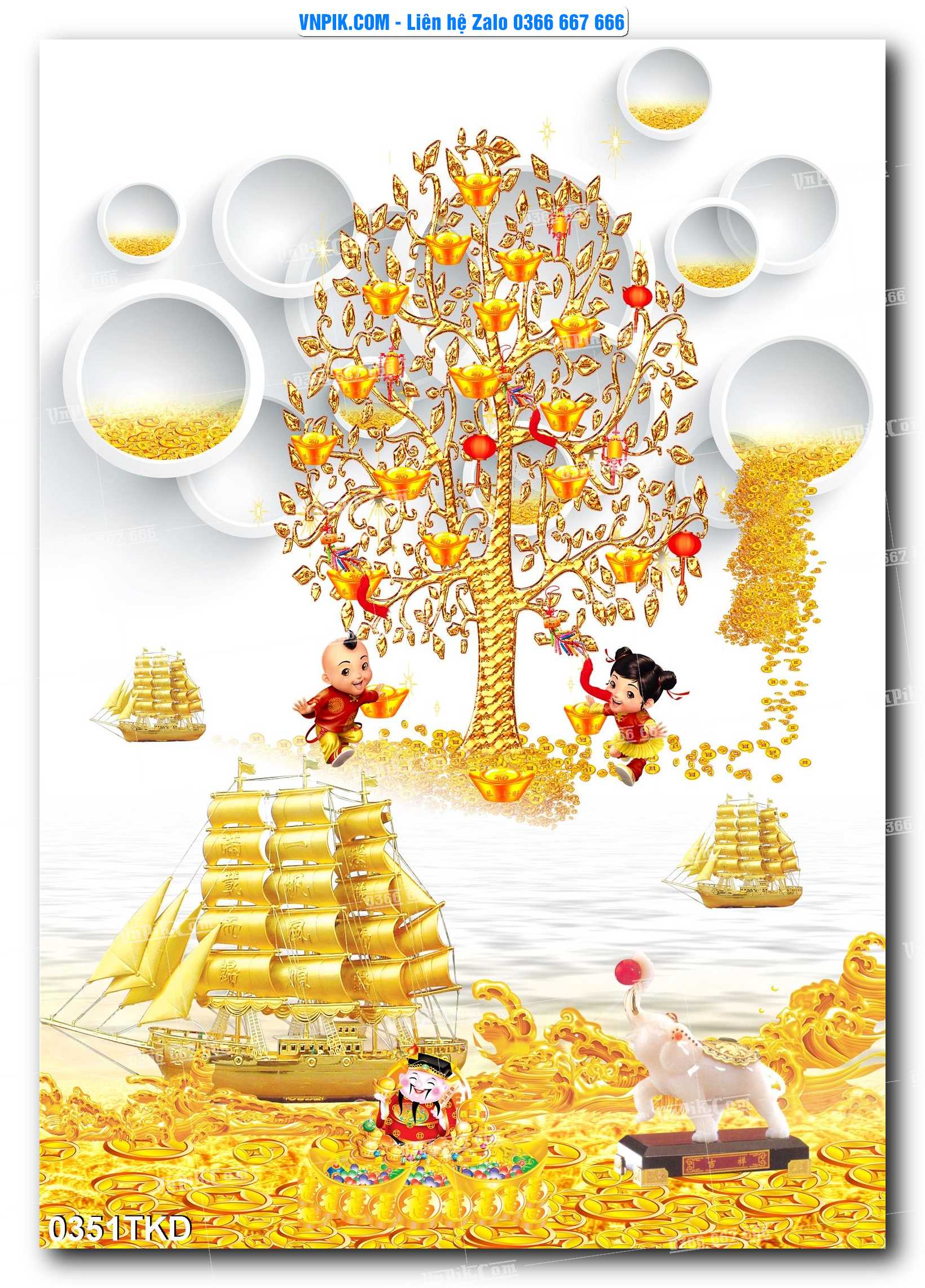 Tranh Khổ Dọc – Tranh Thác Nước – Tranh Phong Cảnh Đẹp – Tranh Treo Tường – Mã file 0351TKD