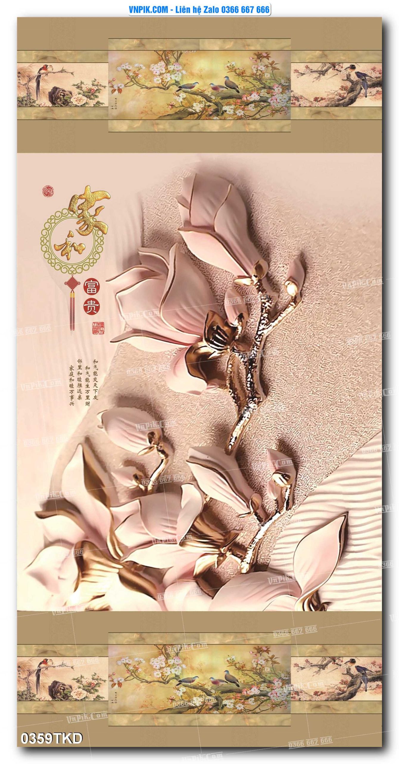 Tranh Khổ Dọc – Tranh Thác Nước – Tranh Phong Cảnh Đẹp – Tranh Treo Tường – Mã file 0359TKD