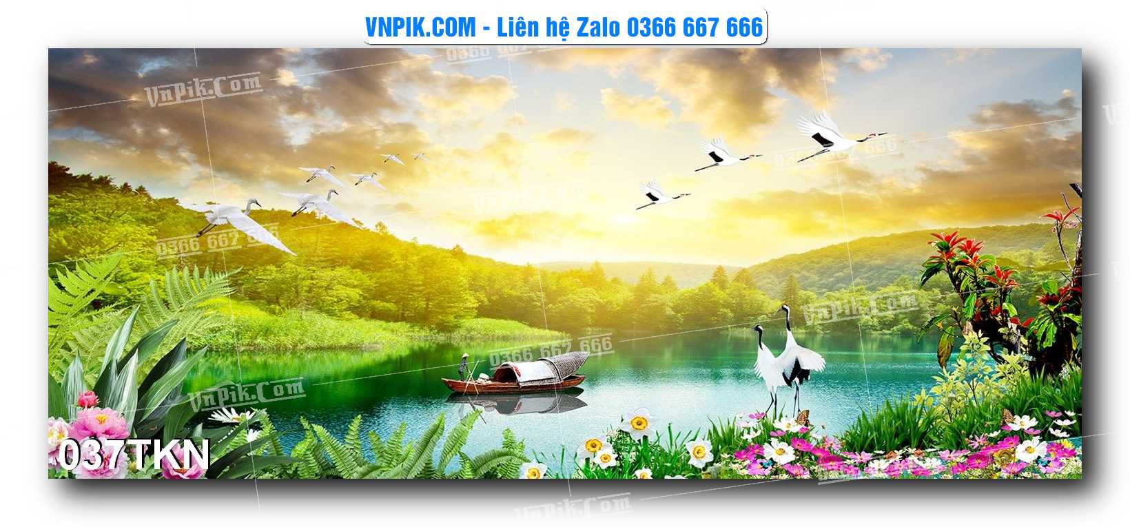 File PSD Vector Tranh Khổ Ngang – Tranh Thác Nước – Tranh Phong Cảnh Đẹp – Mã file 037TKN