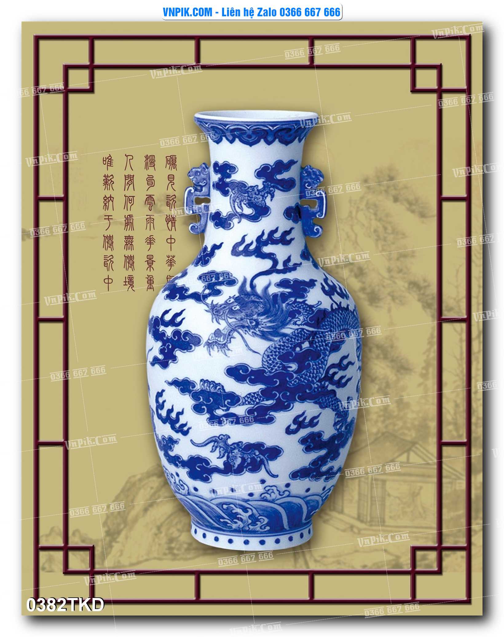 Tranh Khổ Dọc – Tranh Thác Nước – Tranh Phong Cảnh Đẹp – Tranh Treo Tường – Mã file 0382TKD