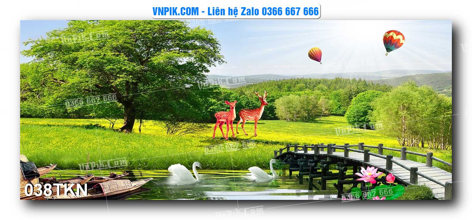 File PSD Vector Tranh Khổ Ngang – Tranh Thác Nước – Tranh Phong Cảnh Đẹp – Mã file 038TKN