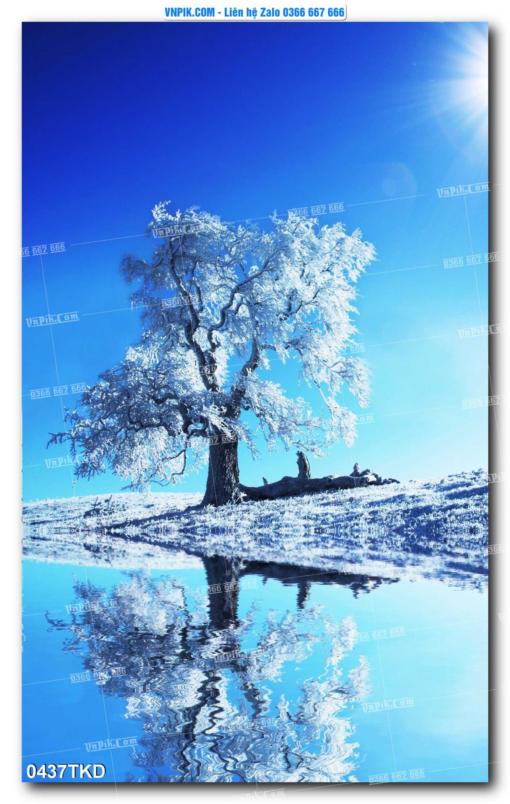 Tranh Khổ Dọc – Tranh Thác Nước – Tranh Phong Cảnh Đẹp – Tranh Treo Tường – Mã file 0437TKD