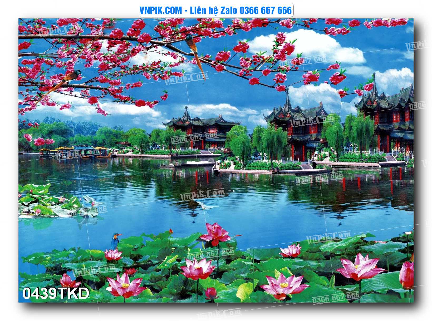 Tranh Khổ Dọc – Tranh Thác Nước – Tranh Phong Cảnh Đẹp – Tranh Treo Tường – Mã file 0439TKD