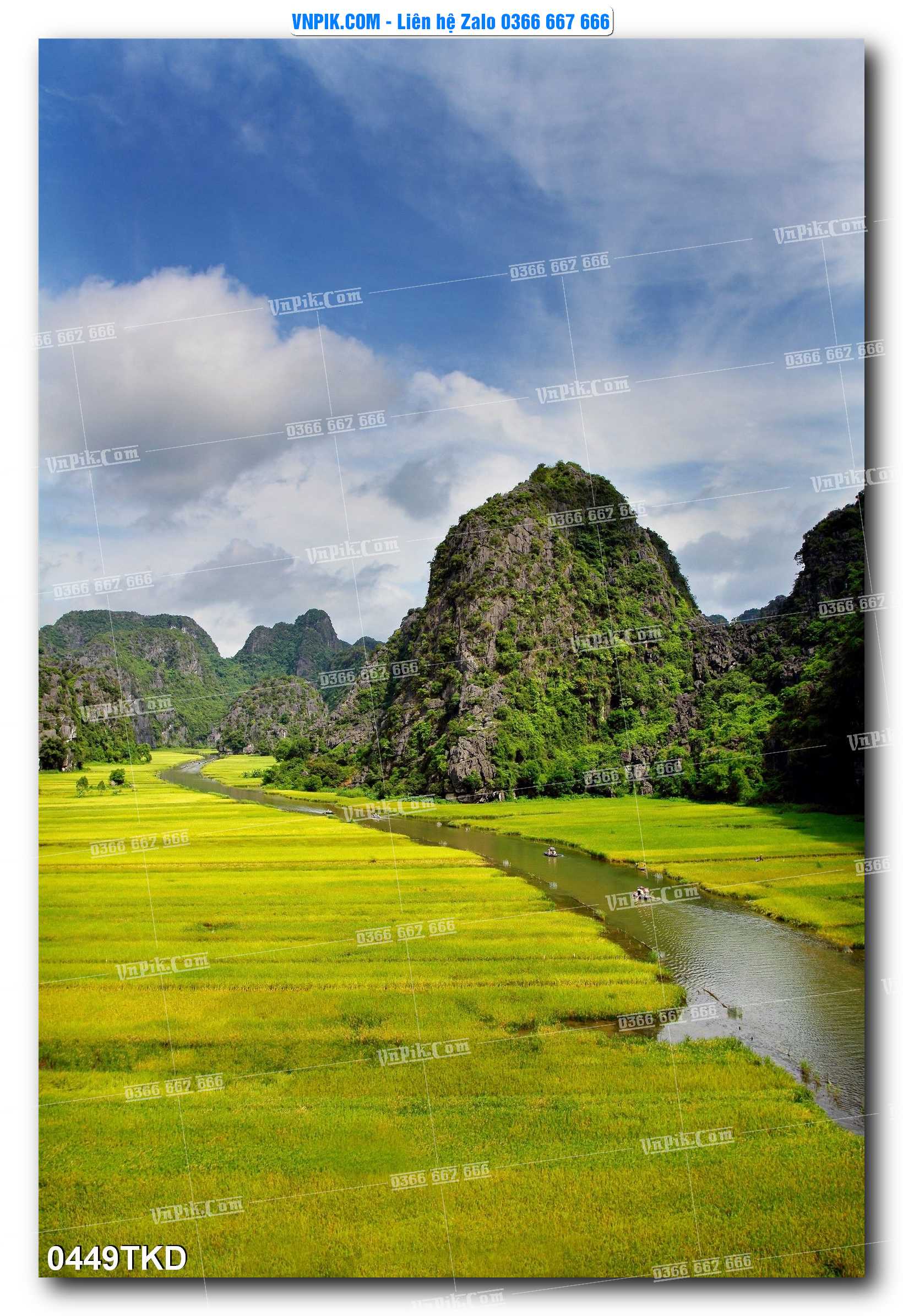 Tranh Khổ Dọc – Tranh Thác Nước – Tranh Phong Cảnh Đẹp – Tranh Treo Tường – Mã file 0449TKD
