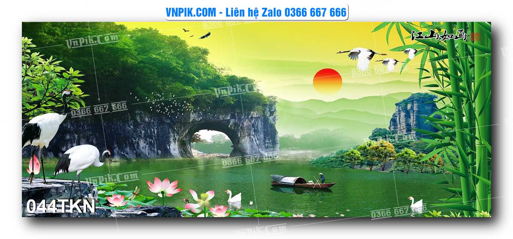 File PSD Vector Tranh Khổ Ngang – Tranh Thác Nước – Tranh Phong Cảnh Đẹp – Mã file 044TKN