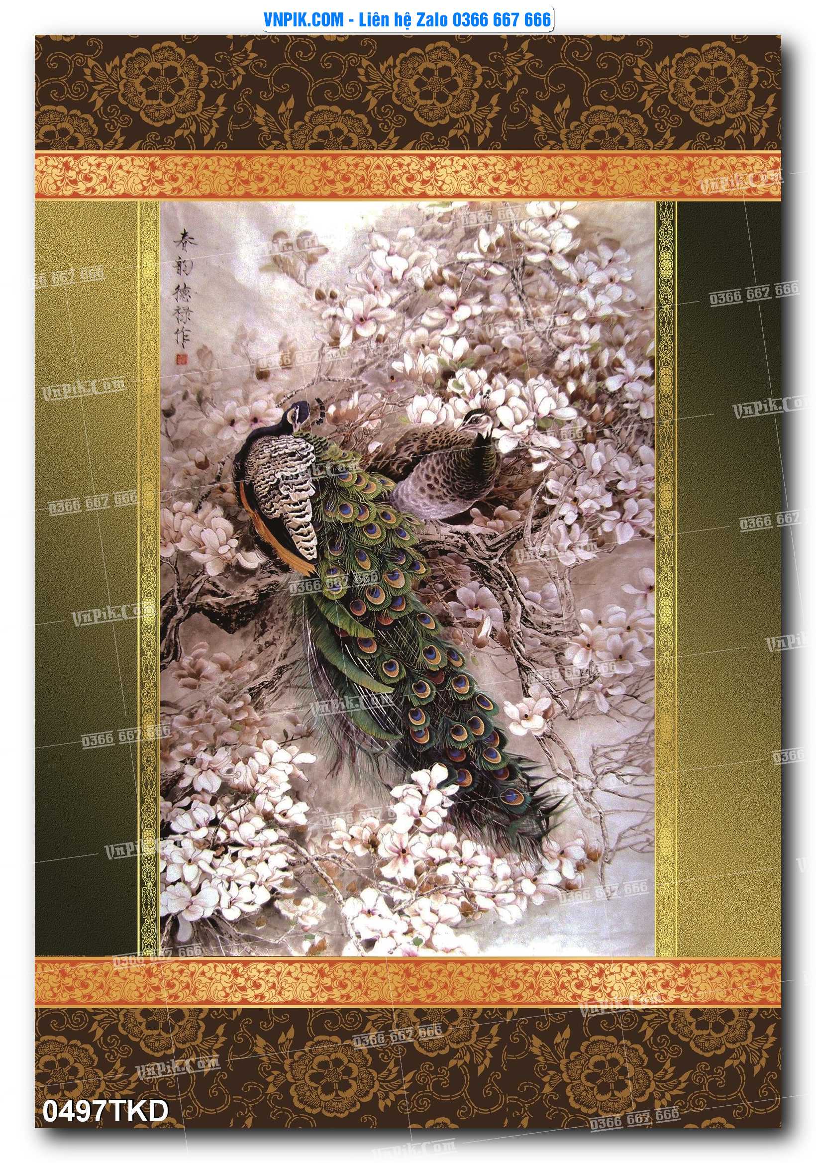 Tranh Khổ Dọc – Tranh Thác Nước – Tranh Phong Cảnh Đẹp – Tranh Treo Tường – Mã file 0497TKD