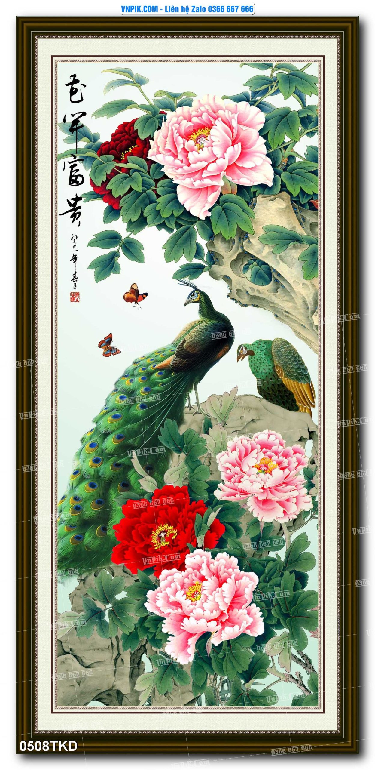 Tranh Khổ Dọc – Tranh Thác Nước – Tranh Phong Cảnh Đẹp – Tranh Treo Tường – Mã file 0508TKD