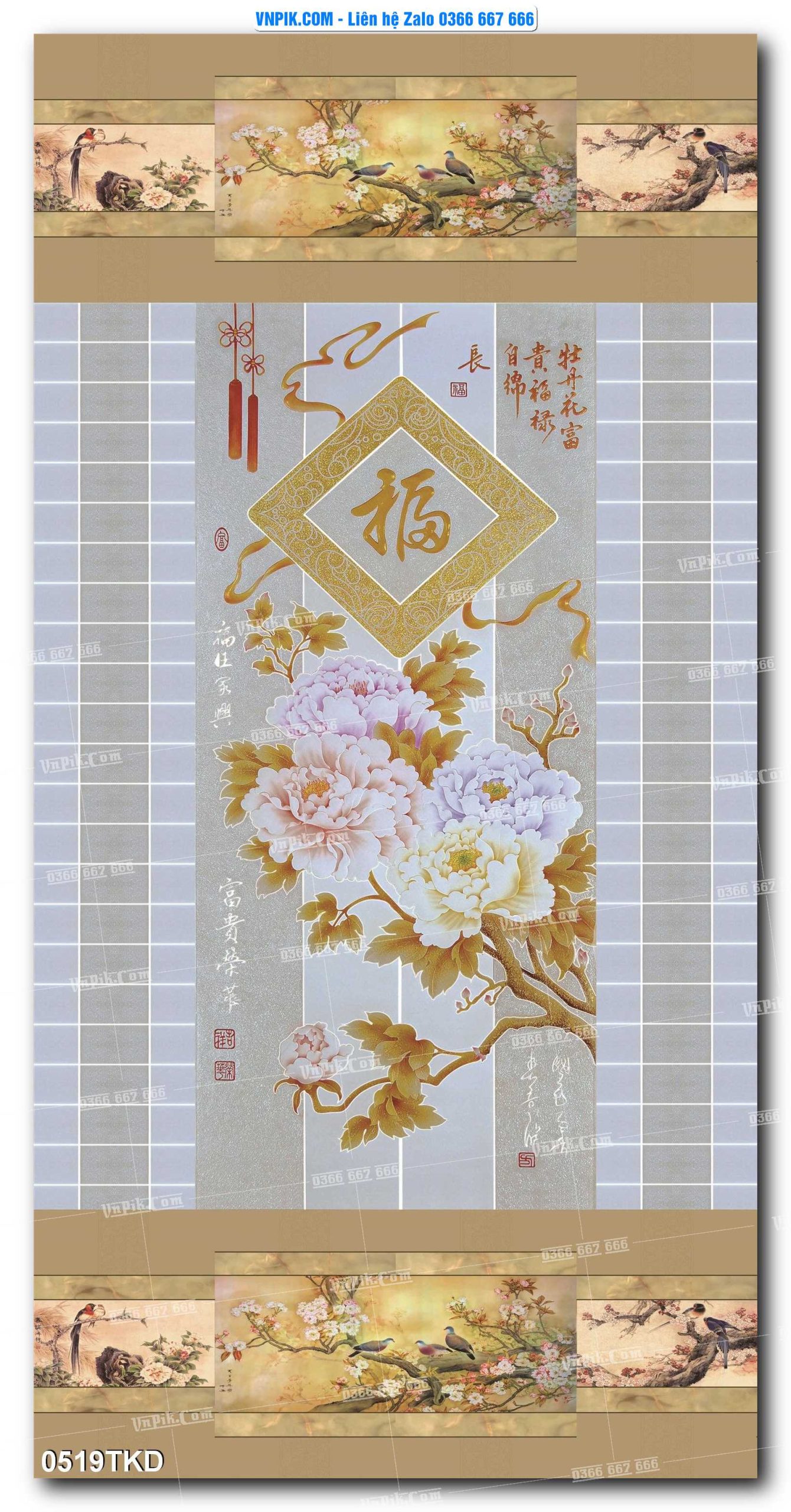 Tranh Khổ Dọc – Tranh Thác Nước – Tranh Phong Cảnh Đẹp – Tranh Treo Tường – Mã file 0519TKD