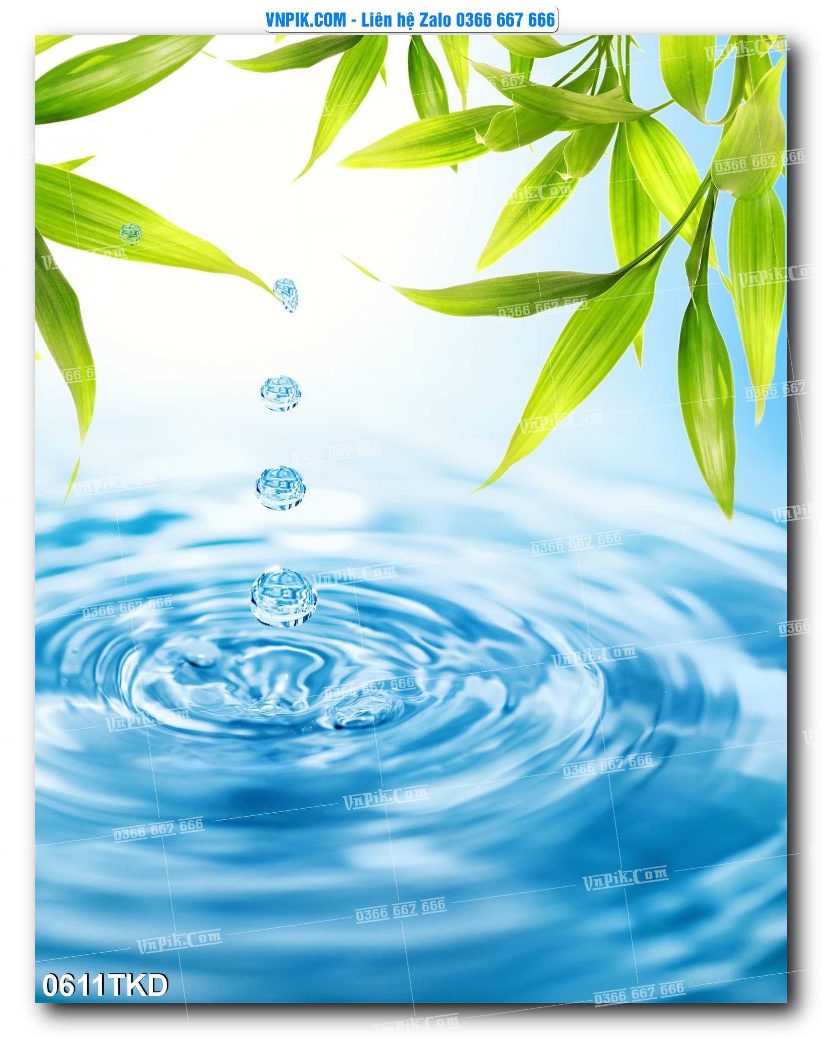 Tranh Khổ Dọc – Tranh Thác Nước – Tranh Phong Cảnh Đẹp – Tranh Treo Tường – Mã file 0611TKD