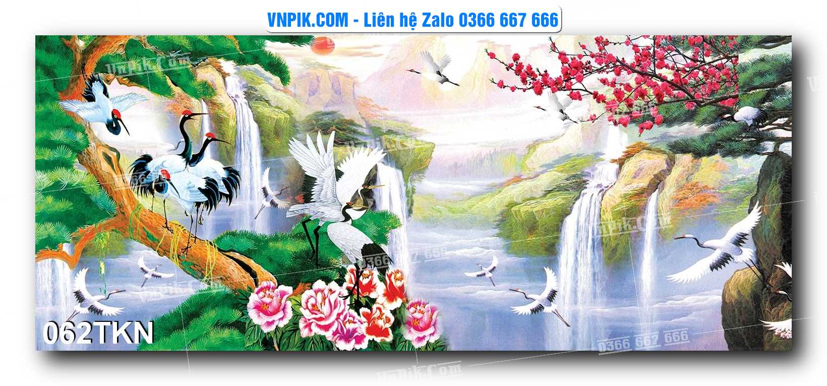File PSD Vector Tranh Khổ Ngang – Tranh Thác Nước – Tranh Phong Cảnh Đẹp – Mã file 062TKN