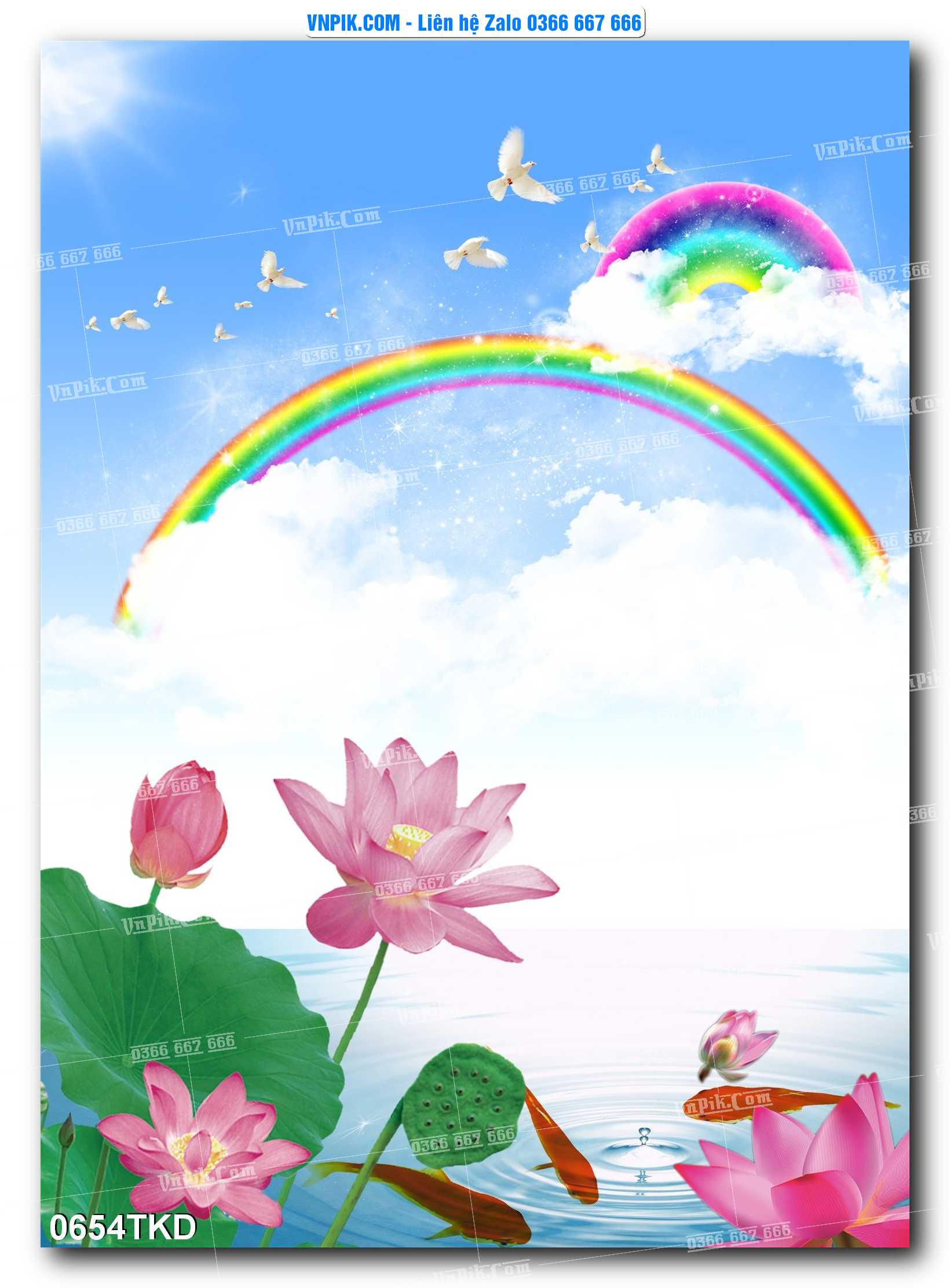 Tranh Khổ Dọc – Tranh Thác Nước – Tranh Phong Cảnh Đẹp – Tranh Treo Tường – Mã file 0654TKD