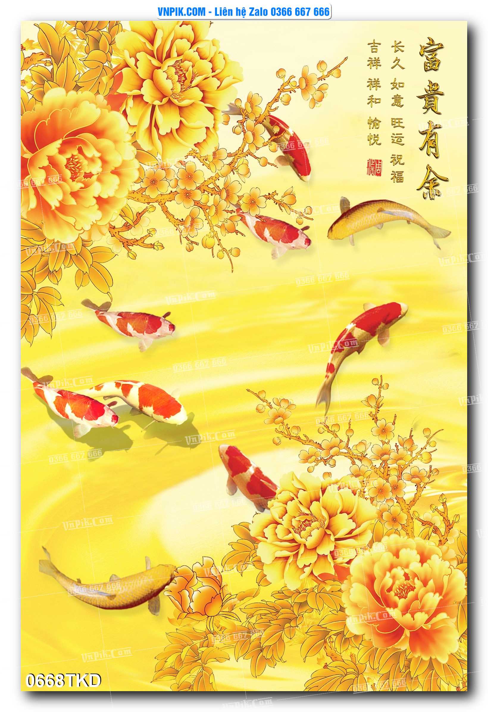 Tranh Khổ Dọc – Tranh Thác Nước – Tranh Phong Cảnh Đẹp – Tranh Treo Tường – Mã file 0668TKD