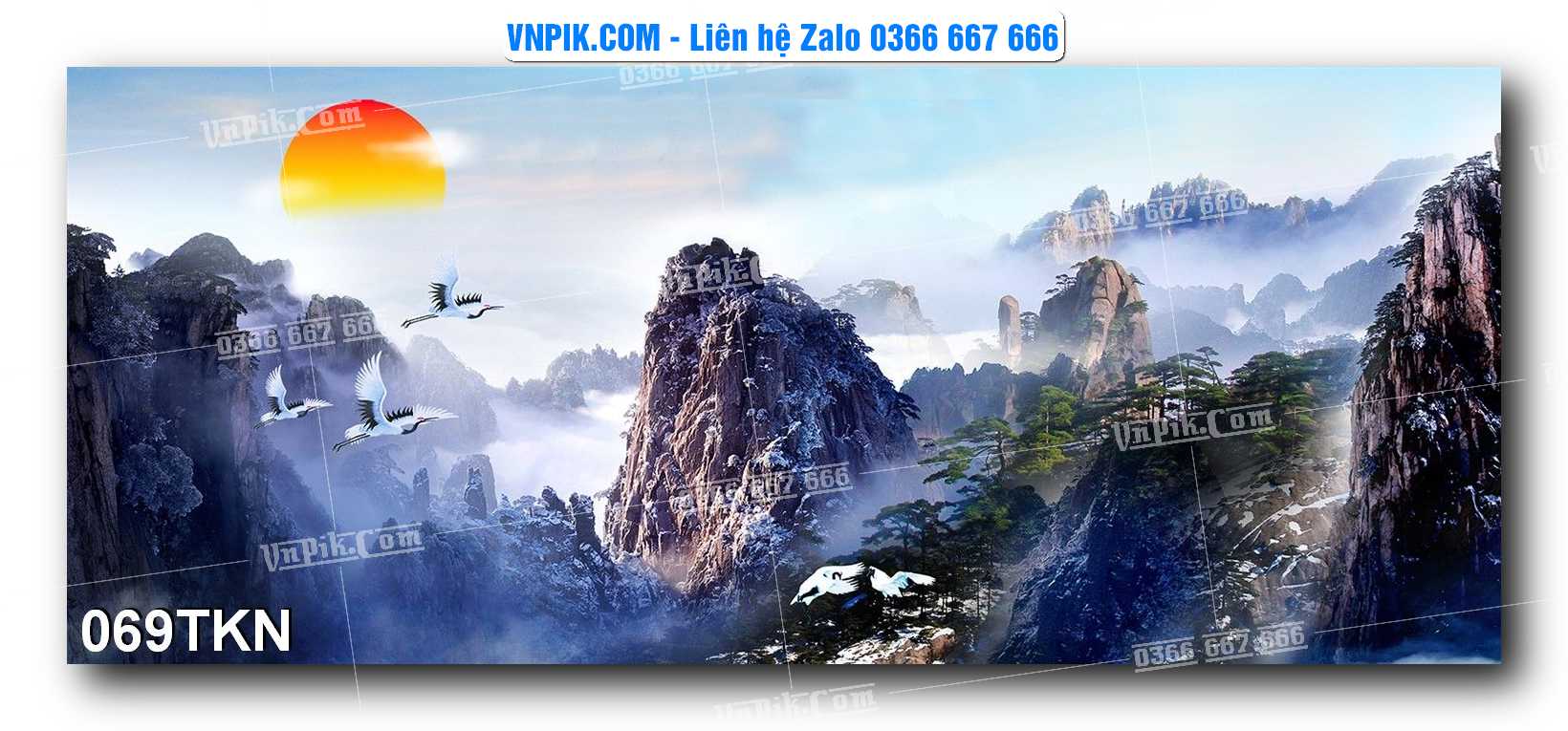 File PSD Vector Tranh Khổ Ngang – Tranh Thác Nước – Tranh Phong Cảnh Đẹp – Mã file 069TKN