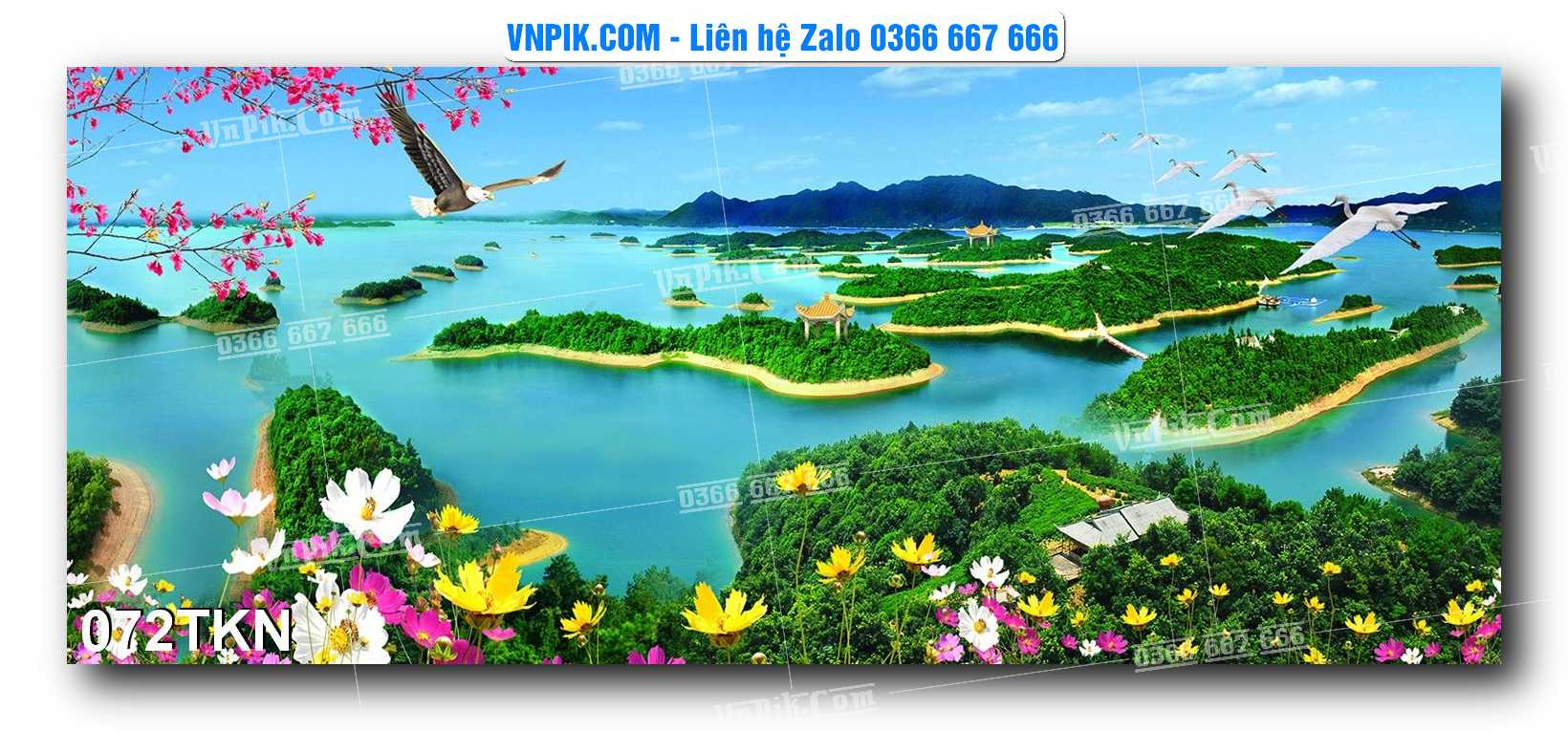 File PSD Vector Tranh Khổ Ngang – Tranh Thác Nước – Tranh Phong Cảnh Đẹp – Mã file 072TKN