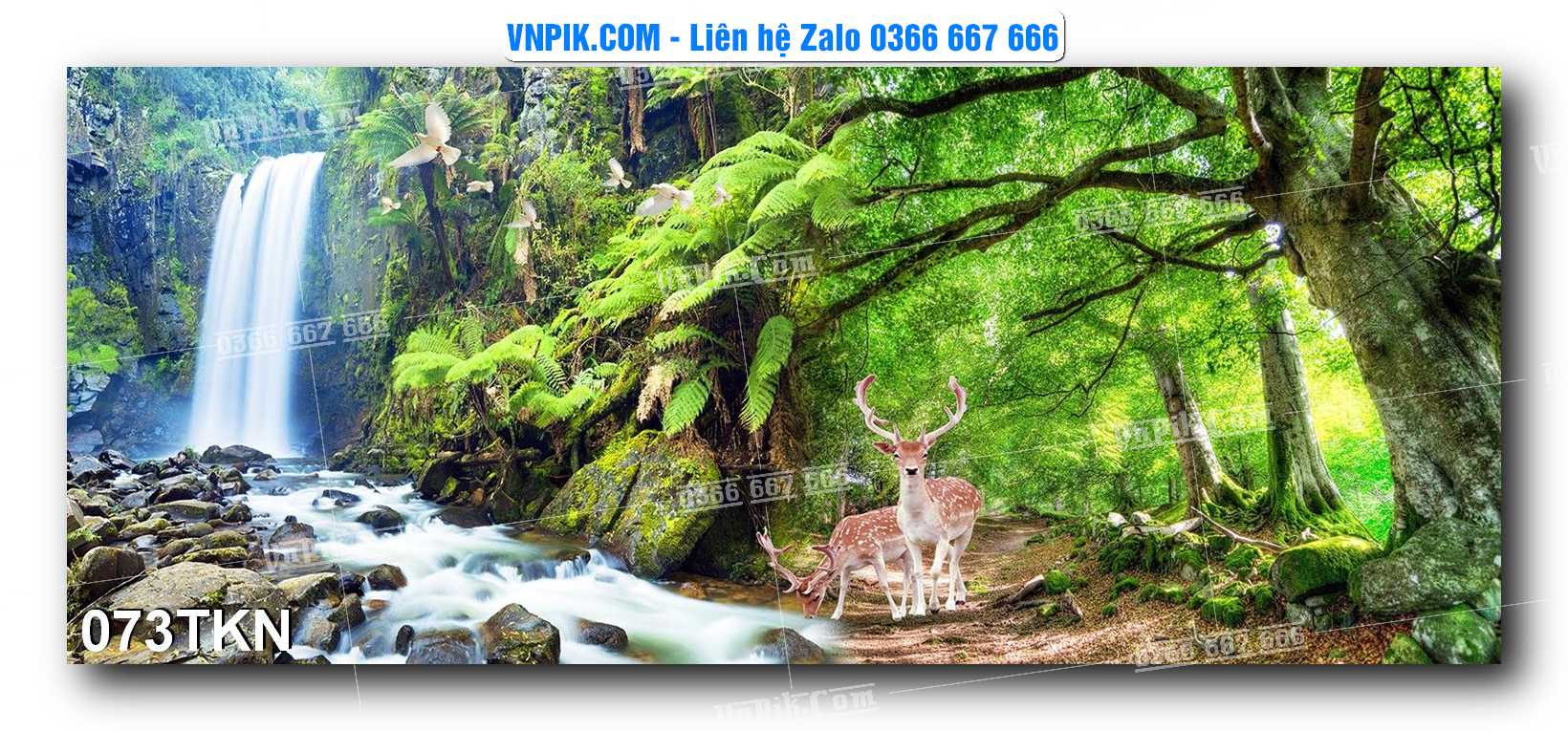 File PSD Vector Tranh Khổ Ngang – Tranh Thác Nước – Tranh Phong Cảnh Đẹp – Mã file 073TKN