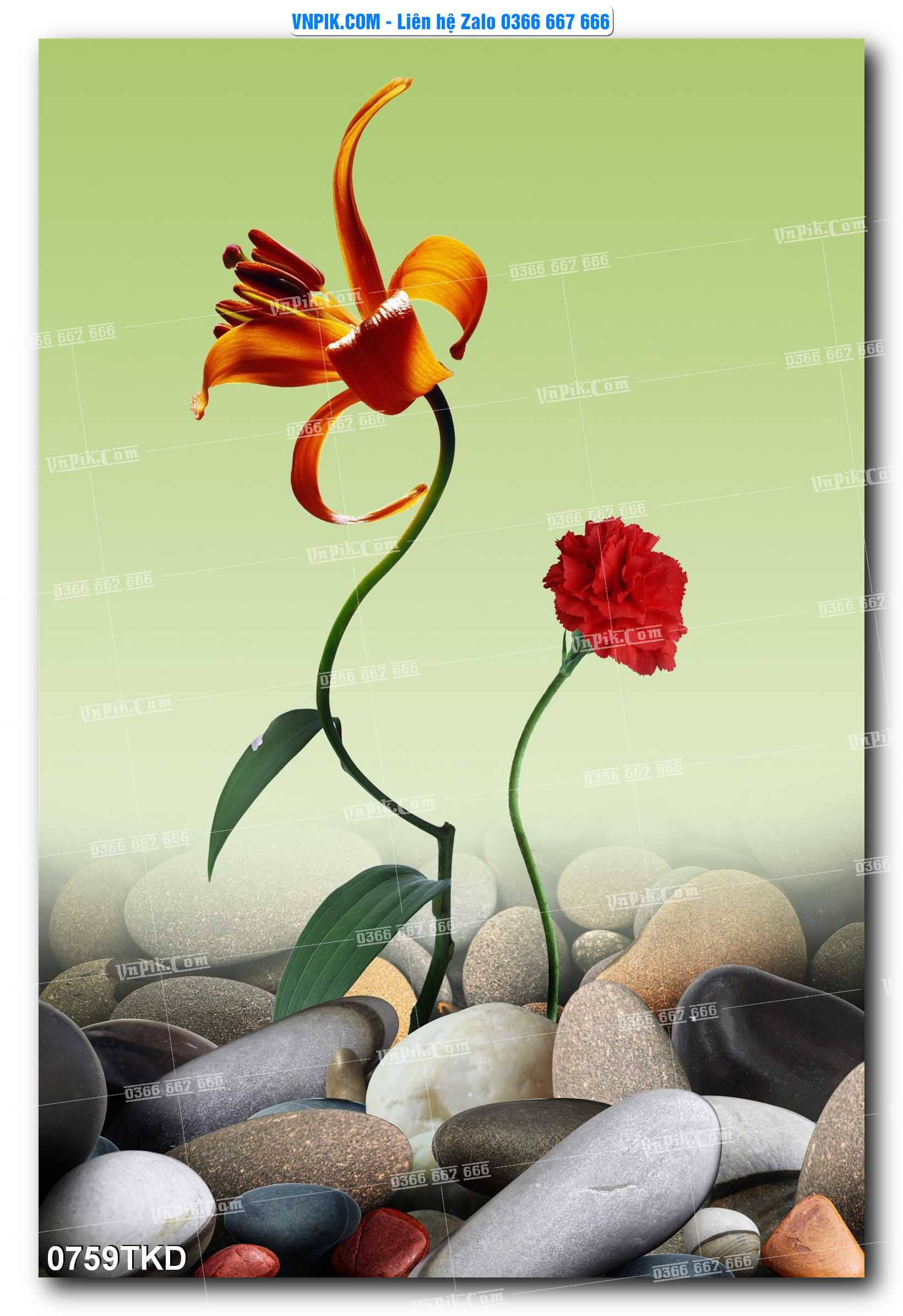 Tranh Khổ Dọc – Tranh Thác Nước – Tranh Phong Cảnh Đẹp – Tranh Treo Tường – Mã file 0759TKD