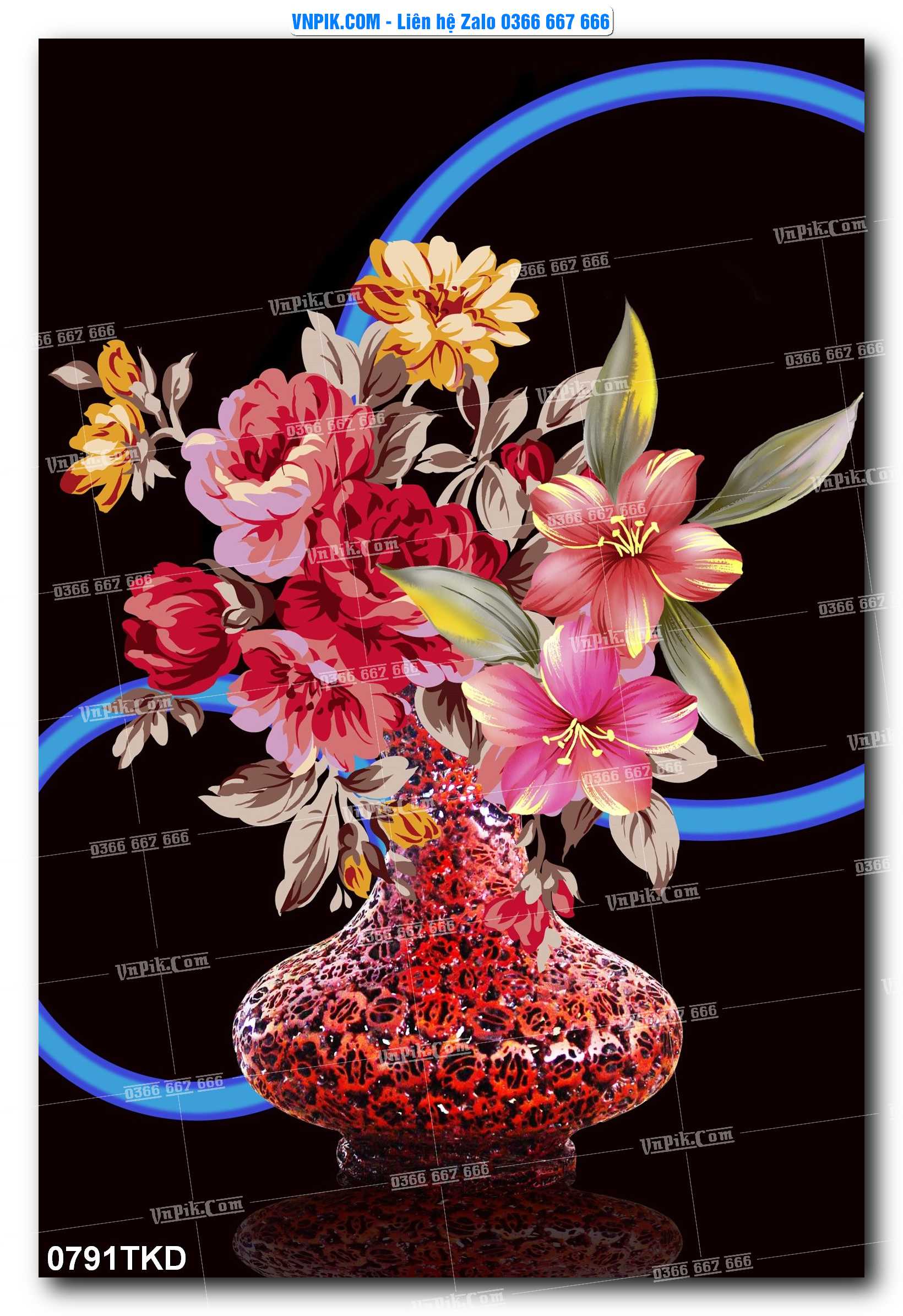 Tranh Khổ Dọc – Tranh Thác Nước – Tranh Phong Cảnh Đẹp – Tranh Treo Tường – Mã file 0791TKD