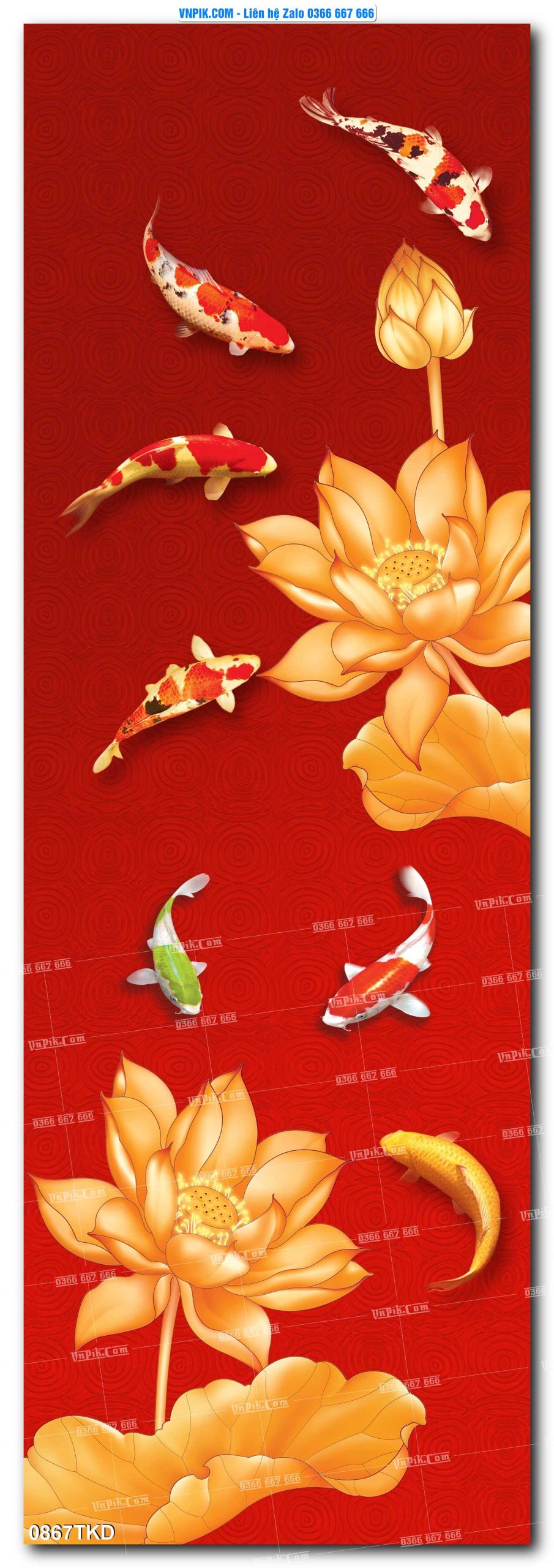 Tranh Khổ Dọc – Tranh Thác Nước – Tranh Phong Cảnh Đẹp – Tranh Treo Tường – Mã file 0867TKD