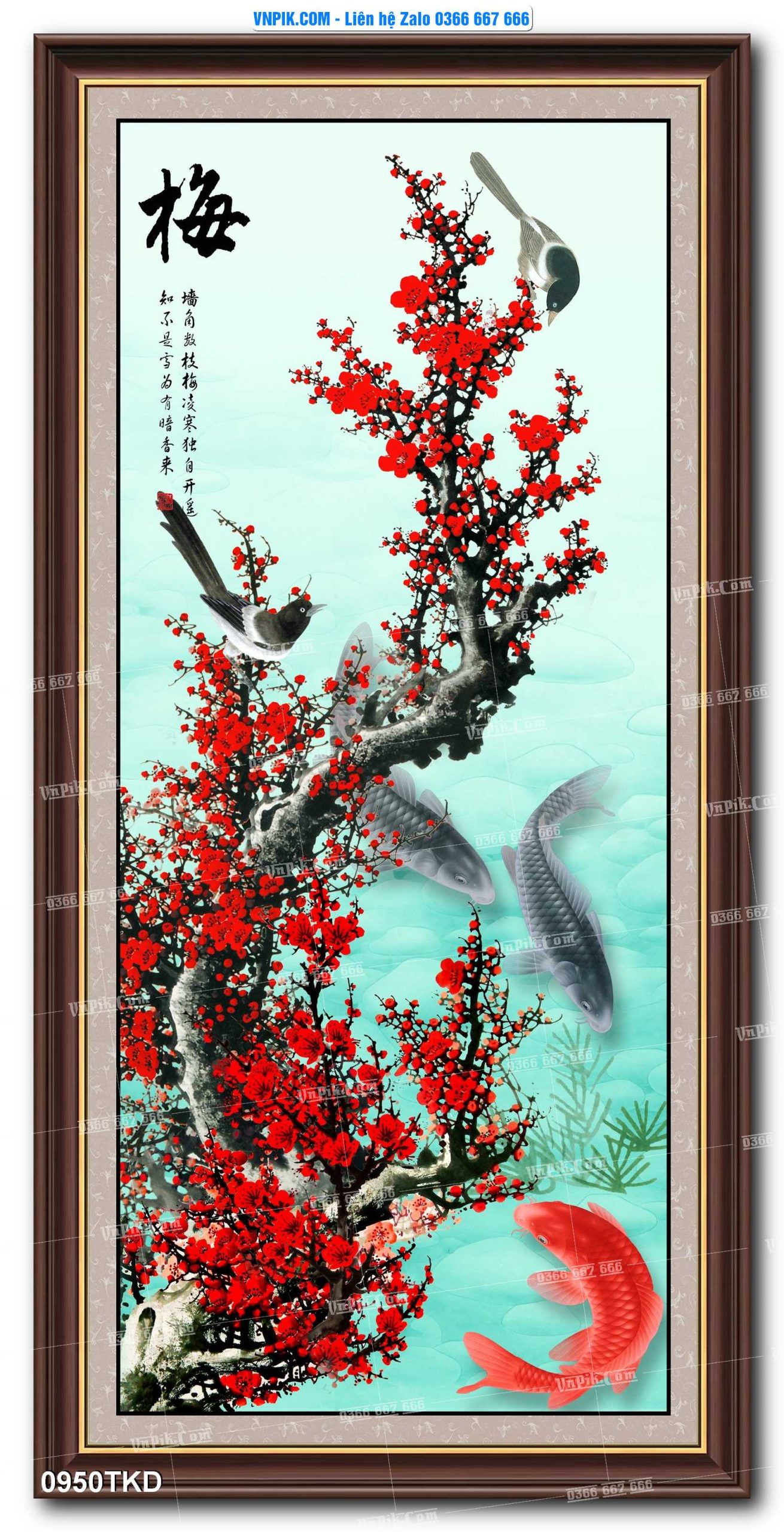 Tranh Khổ Dọc – Tranh Thác Nước – Tranh Phong Cảnh Đẹp – Tranh Treo Tường – Mã file 0950TKD