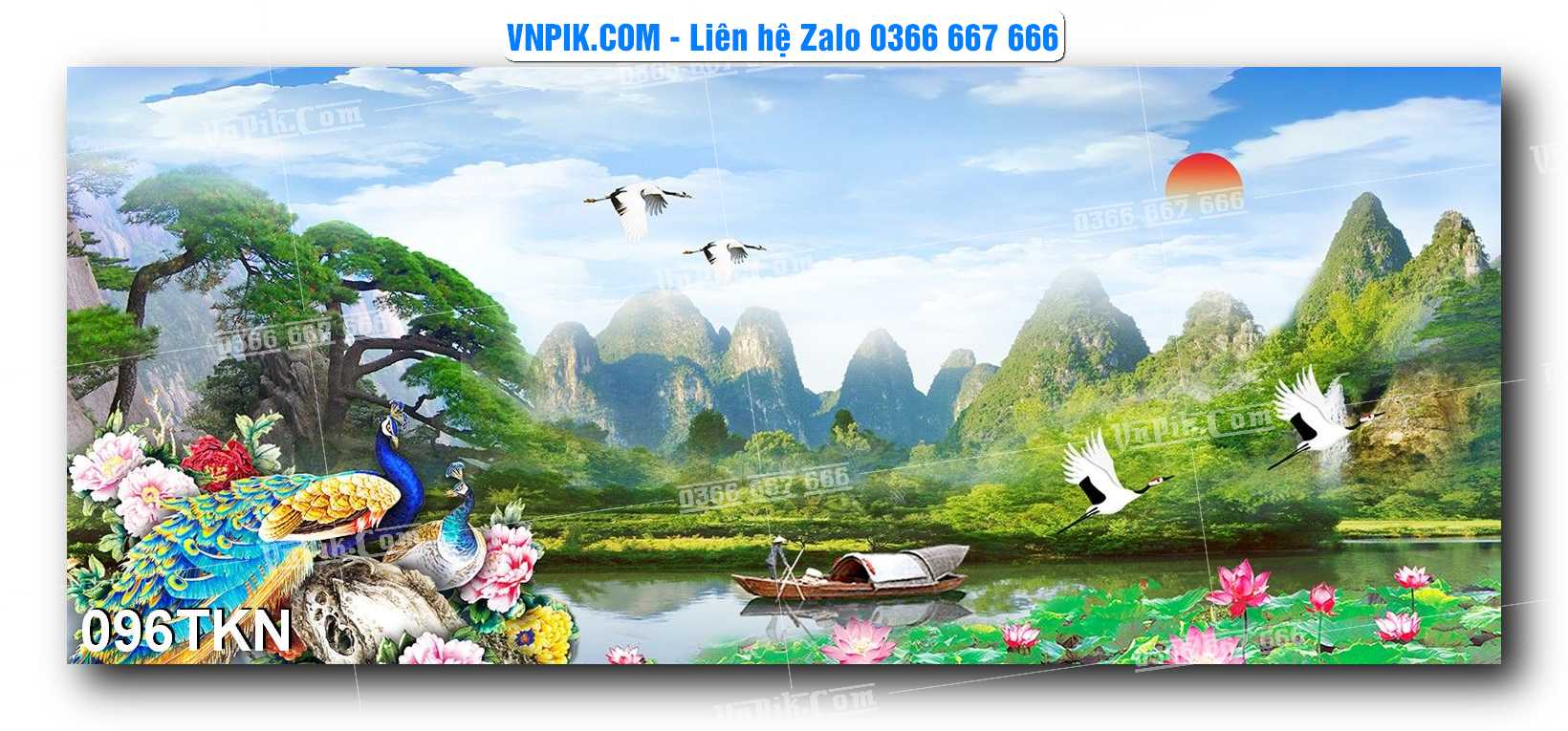 File PSD Vector Tranh Khổ Ngang – Tranh Thác Nước – Tranh Phong Cảnh Đẹp – Mã file 096TKN