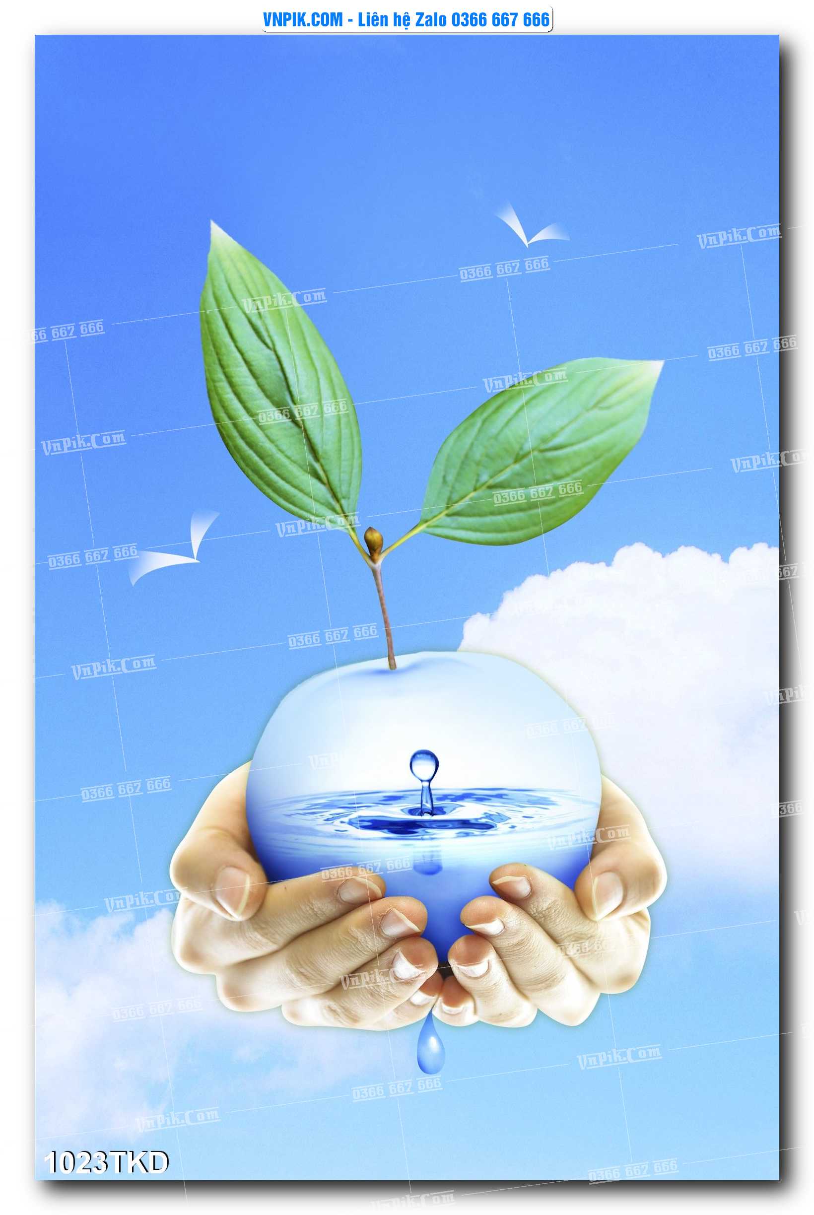 Tranh Khổ Dọc – Tranh Thác Nước – Tranh Phong Cảnh Đẹp – Tranh Treo Tường – Mã file 1023TKD