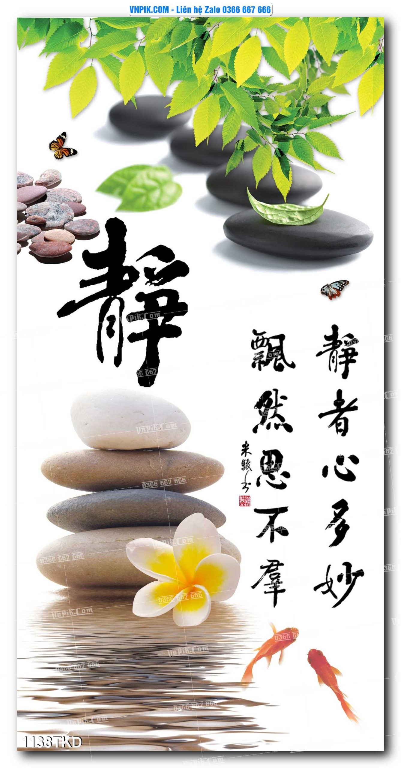 Tranh Khổ Dọc – Tranh Thác Nước – Tranh Phong Cảnh Đẹp – Tranh Treo Tường – Mã file 1138TKD