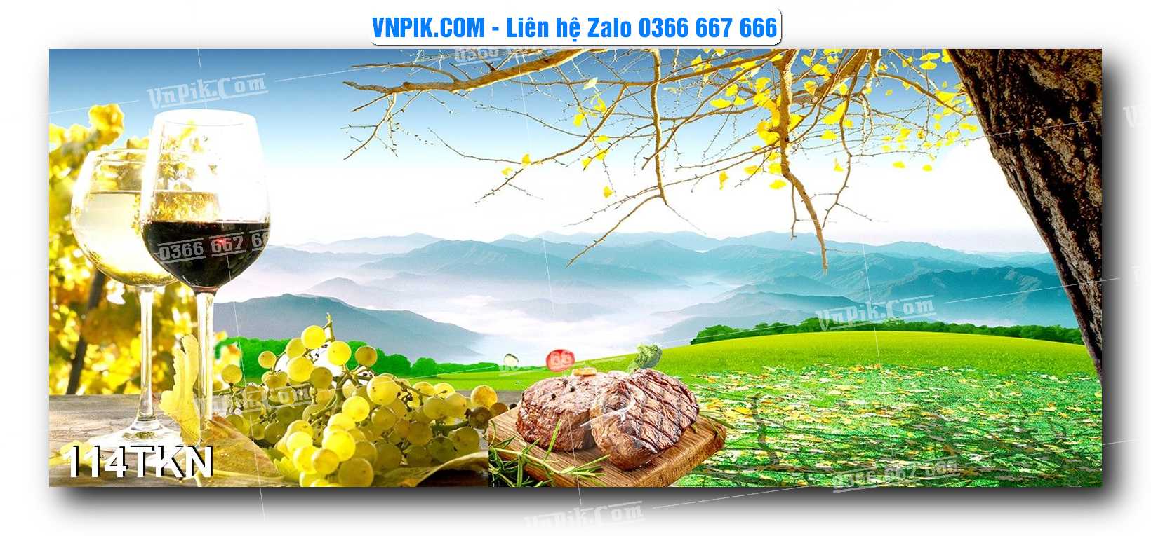 File PSD Vector Tranh Khổ Ngang – Tranh Thác Nước – Tranh Phong Cảnh Đẹp – Mã file 114TKN