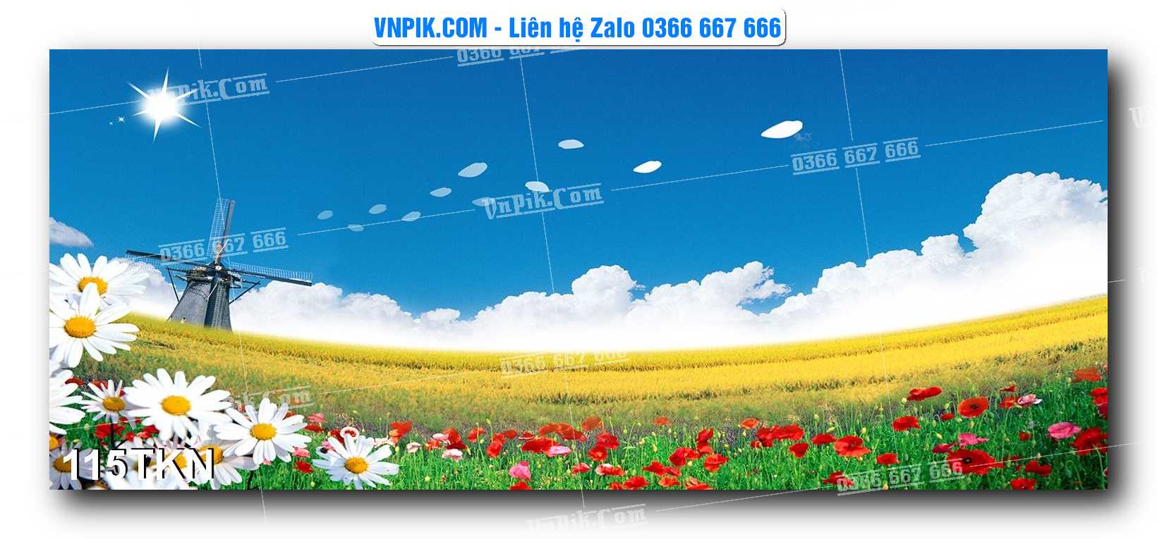 File PSD Vector Tranh Khổ Ngang – Tranh Thác Nước – Tranh Phong Cảnh Đẹp – Mã file 115TKN