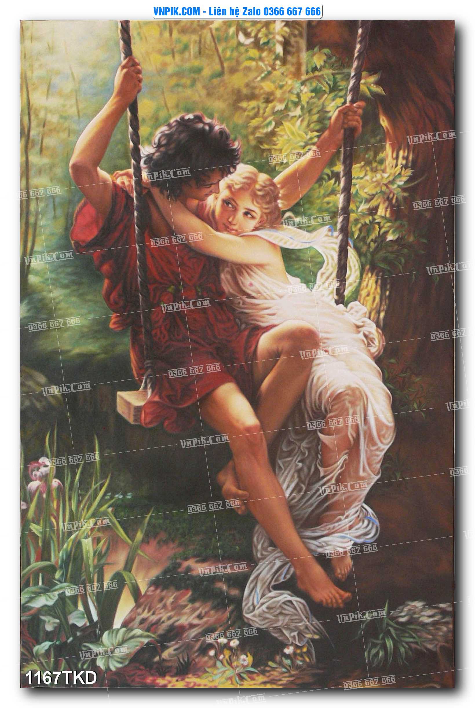 Tranh Khổ Dọc – Tranh Thác Nước – Tranh Phong Cảnh Đẹp – Tranh Treo Tường – Mã file 1167TKD