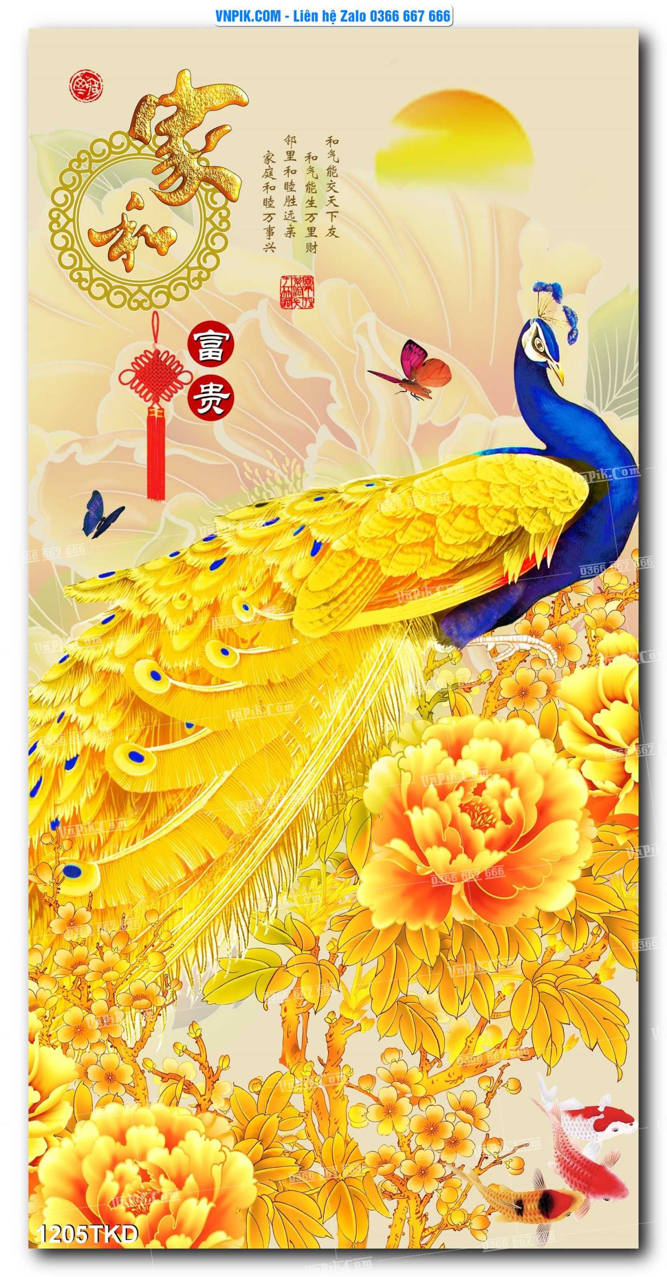 Tranh Khổ Dọc – Tranh Thác Nước – Tranh Phong Cảnh Đẹp – Tranh Treo Tường – Mã file 1205TKD
