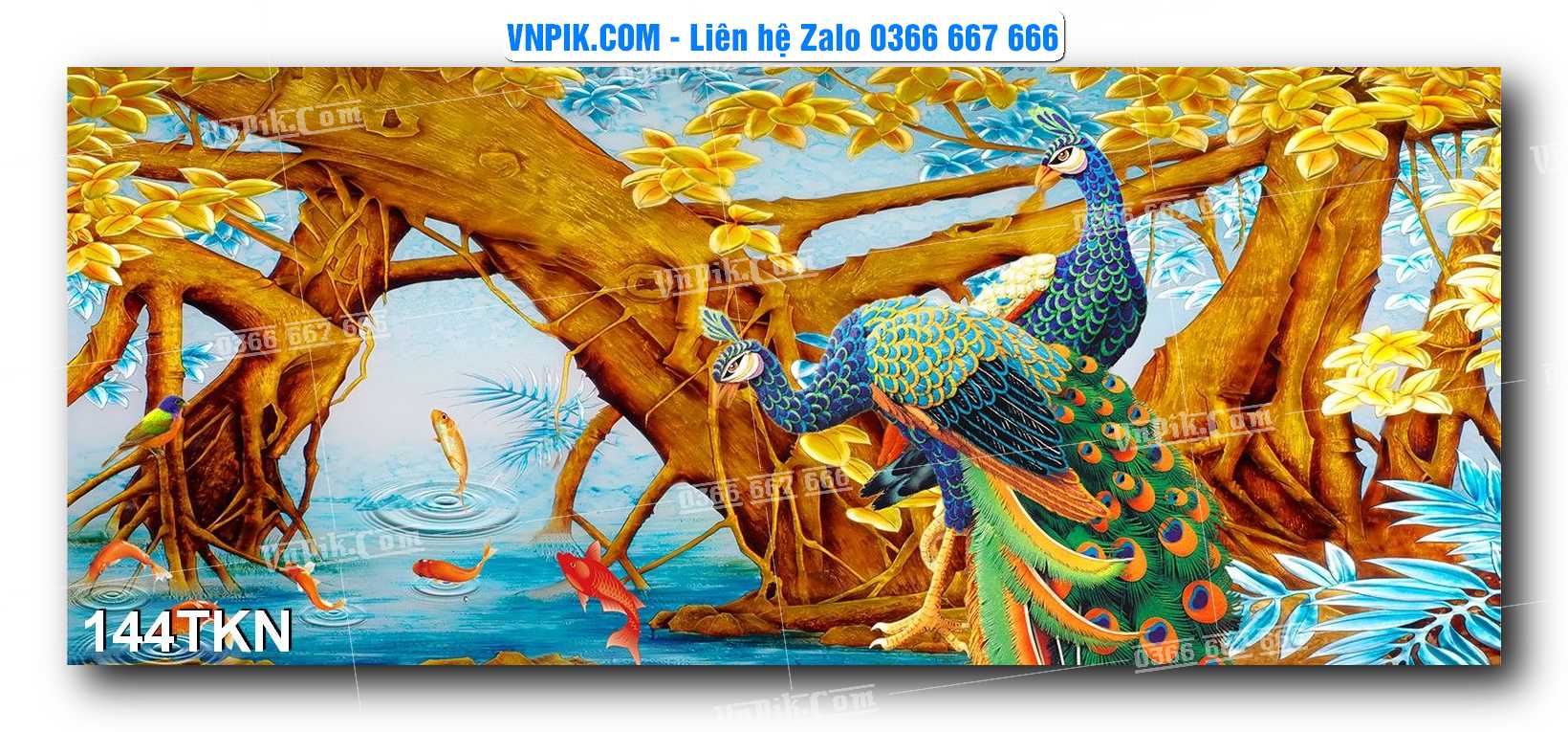 File PSD Vector Tranh Khổ Ngang – Tranh Thác Nước – Tranh Phong Cảnh Đẹp – Mã file 144TKN