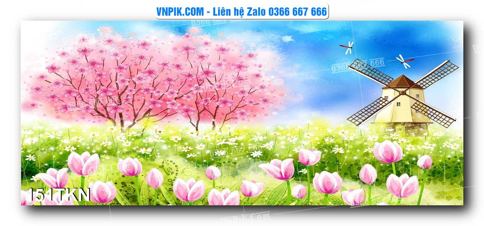 File PSD Vector Tranh Khổ Ngang – Tranh Thác Nước – Tranh Phong Cảnh Đẹp – Mã file 151TKN