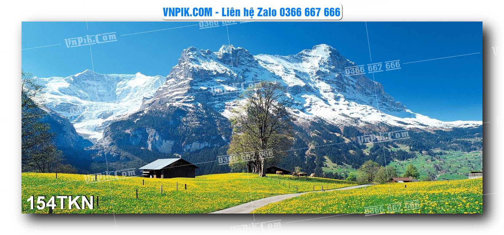 File PSD Vector Tranh Khổ Ngang – Tranh Thác Nước – Tranh Phong Cảnh Đẹp – Mã file 154TKN