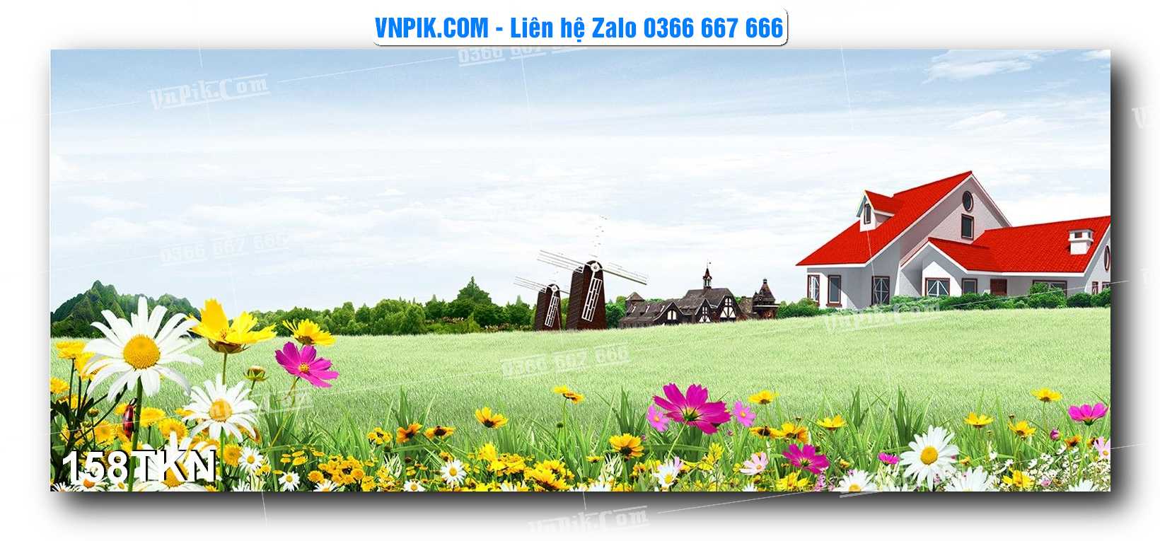 File PSD Vector Tranh Khổ Ngang – Tranh Thác Nước – Tranh Phong Cảnh Đẹp – Mã file 158TKN