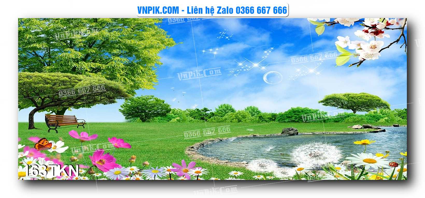 File PSD Vector Tranh Khổ Ngang – Tranh Thác Nước – Tranh Phong Cảnh Đẹp – Mã file 163TKN