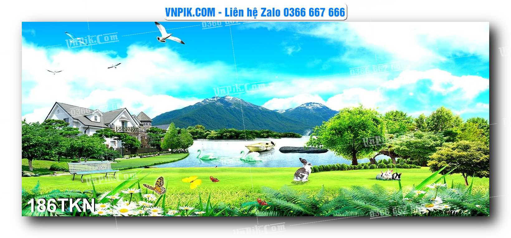File PSD Vector Tranh Khổ Ngang – Tranh Thác Nước – Tranh Phong Cảnh Đẹp – Mã file 186TKN