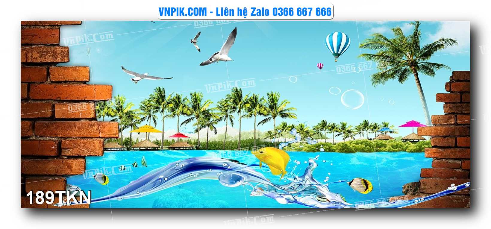 File PSD Vector Tranh Khổ Ngang – Tranh Thác Nước – Tranh Phong Cảnh Đẹp – Mã file 189TKN