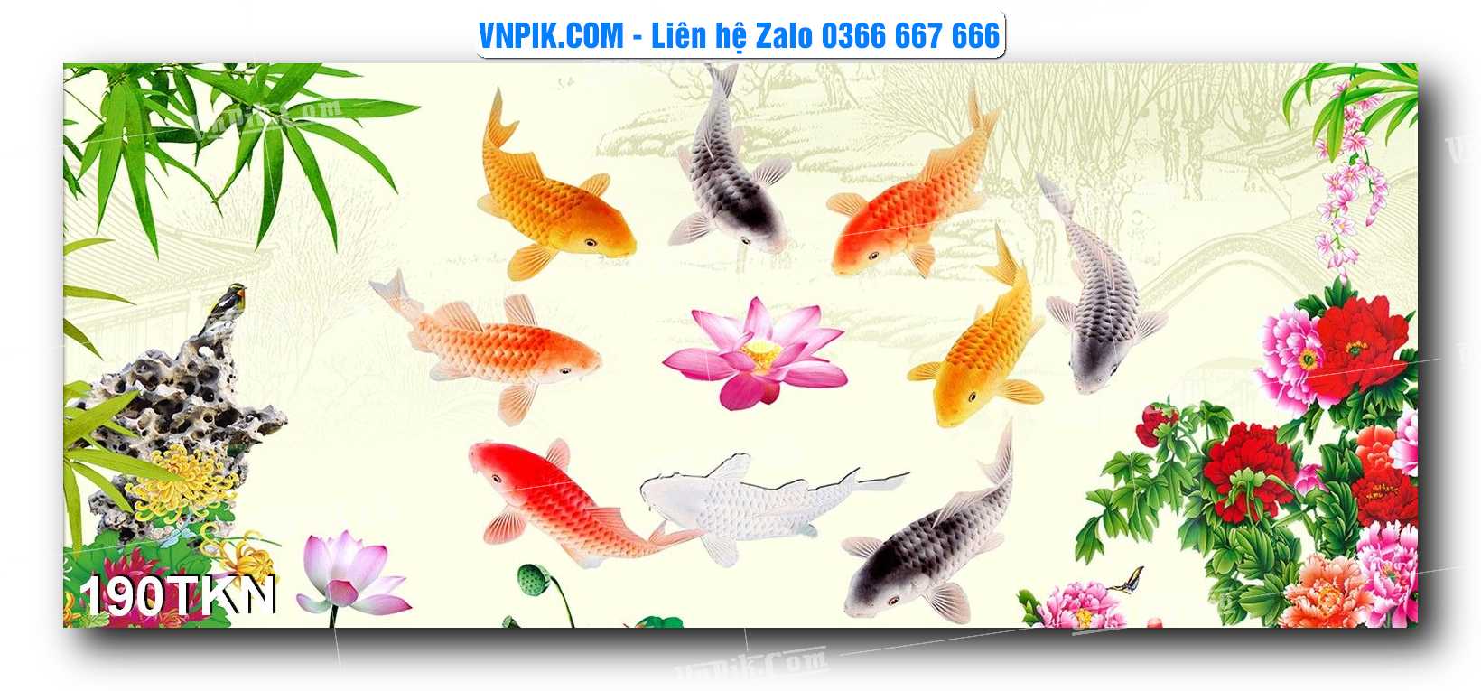 File PSD Vector Tranh Khổ Ngang – Tranh Thác Nước – Tranh Phong Cảnh Đẹp – Mã file 190TKN
